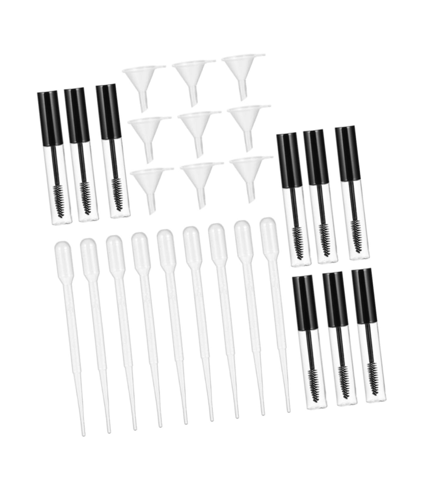 WOONEKY 9 Set Empty Mascara Bottle Eyelash Cream Tube Eyelash Growth Oil Bottle Tube Bottle Abs Transparent - Buy Online on SooperMarket.com