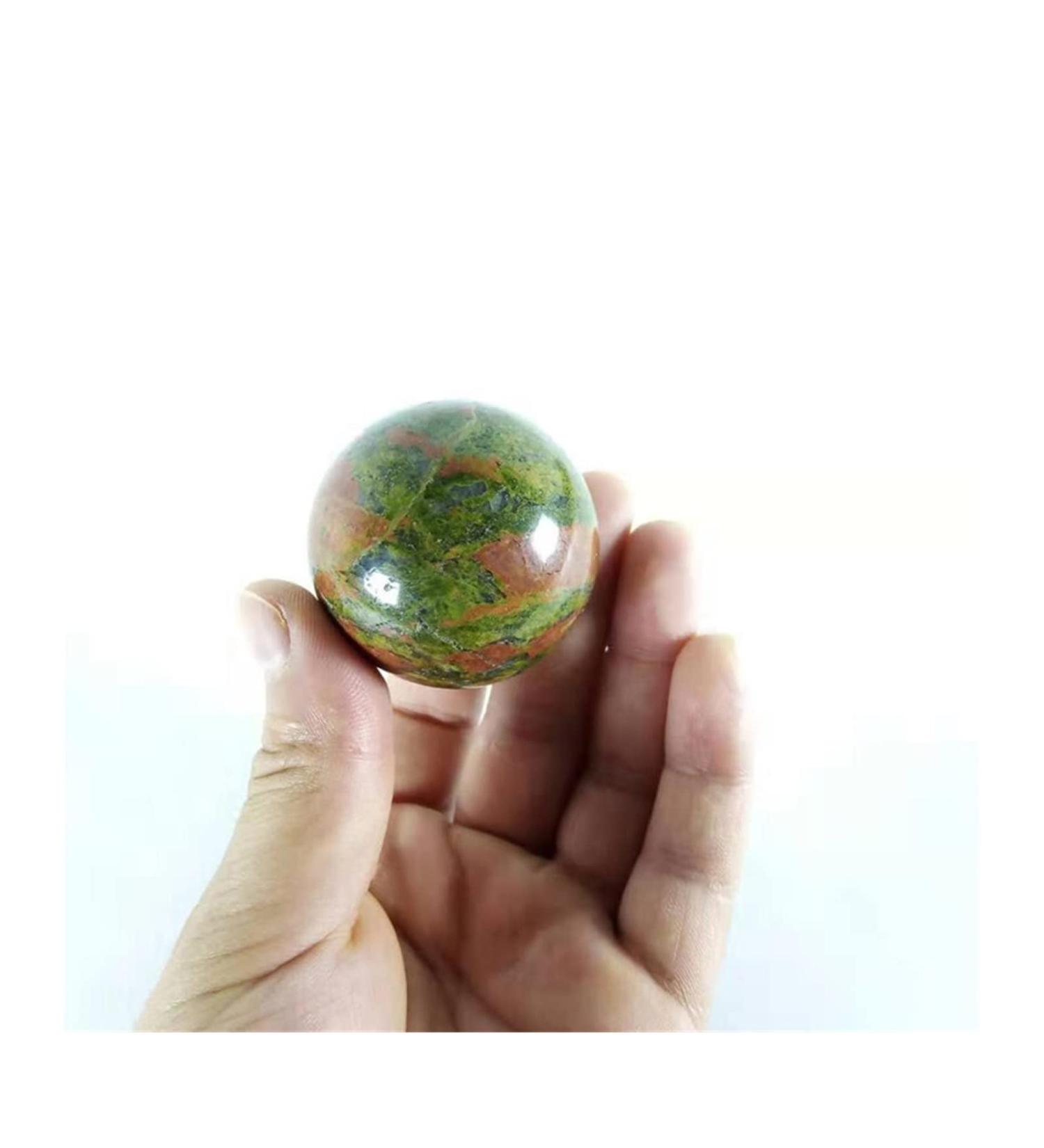 Natural Crystal Rough Ornament Natural Epidote Stone Rock Ruby Zoisite Quartz Spheres Ball for Decoration Gift Decoration feng Shui. (Color : 1pc 30-40mm) - Buy Online on SooperMarket.com