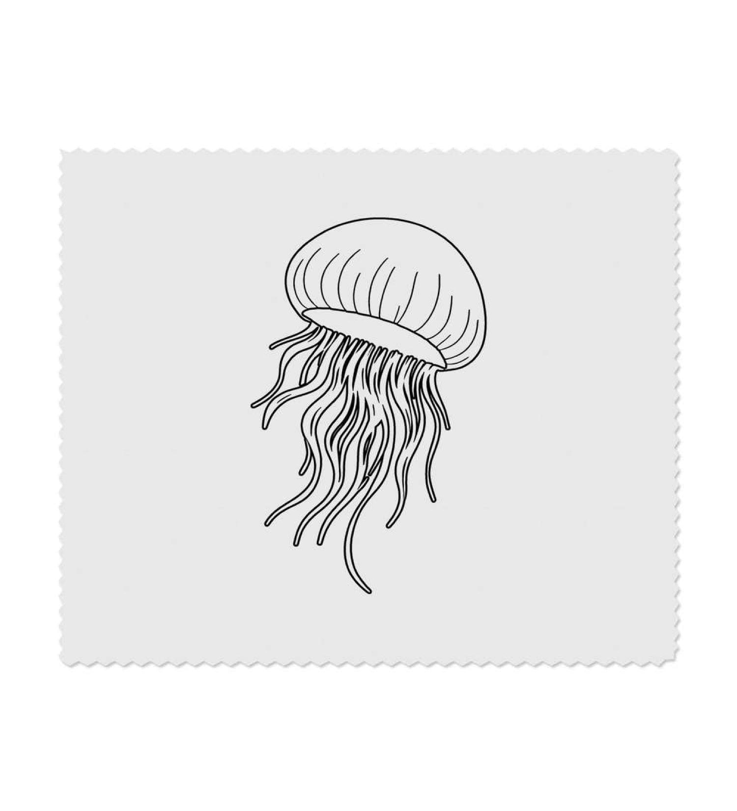 Buy 2 Microfiber Cleaning Cloths Swimming Jellyfish - Eco-Friendly Lint-Free Perfect for All Surfaces | International Shipping Available - Buy Online on SooperMarket.com