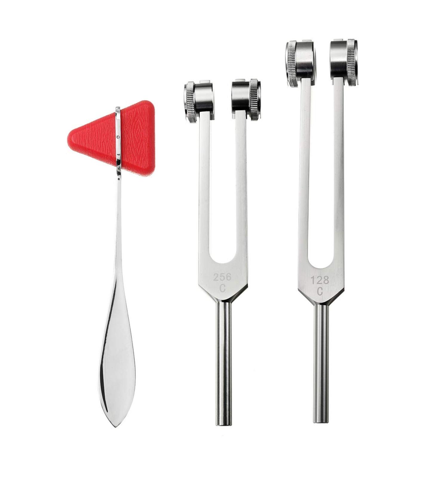 SONSAN 128Hz 256Hz Tuning Fork Percussion Hammer Set Medical Surgical Physical Diagnostic Instrument Kit - Buy Online on SooperMarket.com