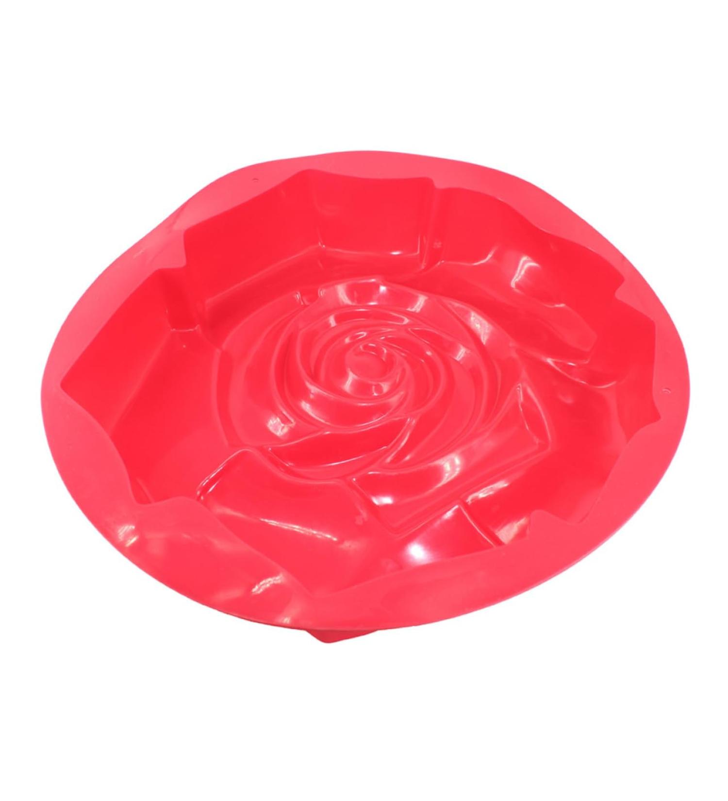 Rose Cake Mold Silicone Cake Moulds Cakesicles Mold Silicone Rose DIY Mold Silicone Candle Mold Silicone Bread Loaf Pan Nonstick Cupcake Tin Crisper Pan Silica Gel Muffin Non Stick 24X24X5CM - Buy Online on SooperMarket.com