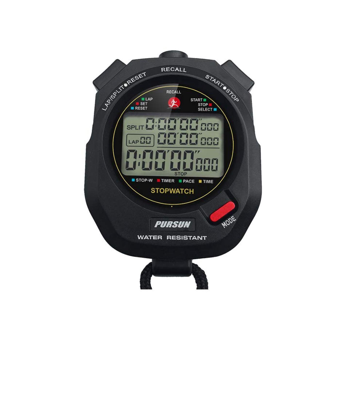 Professional Timer Stopwatch | Digital Sports Stopwatch with Countdown Timer | 100 Lap Memory | 0.01 Second Timing | Water Resistant | Multi-Functional Stopwatch for Swimming, Running, Training - Buy Online on SooperMarket.com