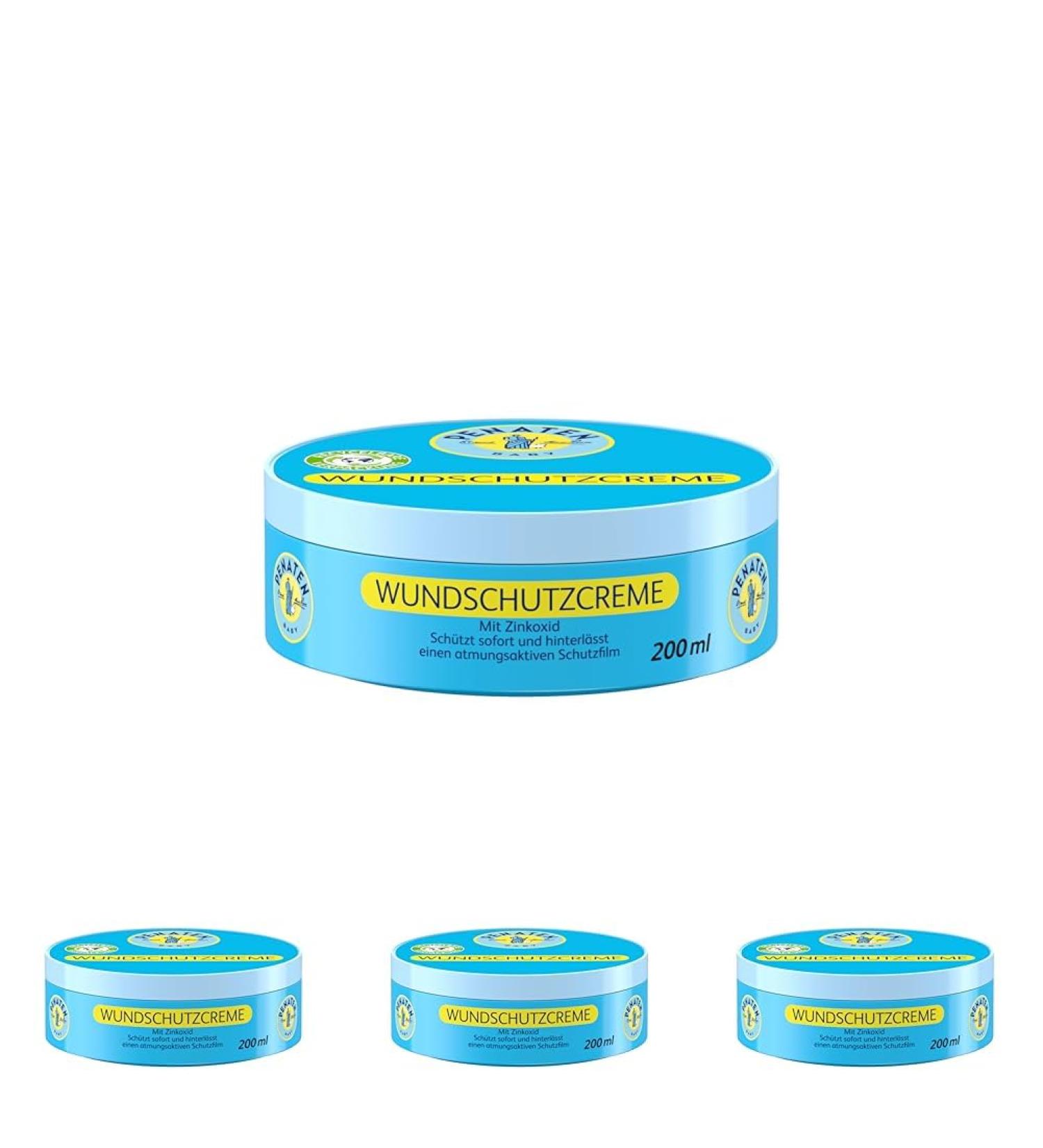 Buy Penates Wound Protection Cream - Soothing Baby Zinc Oxide Cream for Diaper Area (200ml x 4) - International Shipping Available - Buy Online on SooperMarket.com
