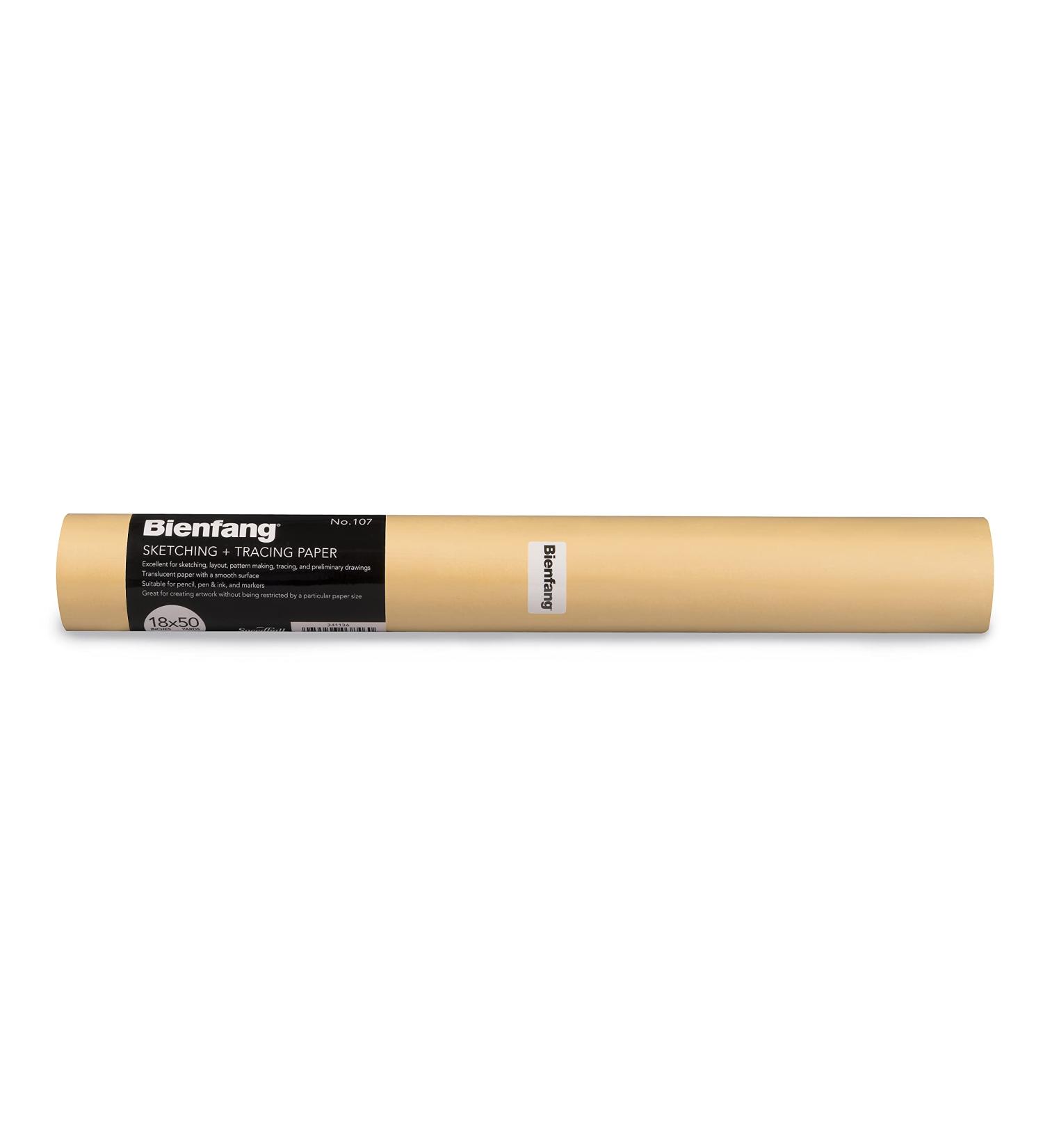 Bienfang 18x50yd Sketching & Tracing Paper Roll - Canary Yellow for Drawing, Trace, Sketch & Sewing Pattern - Buy Online on SooperMarket.com