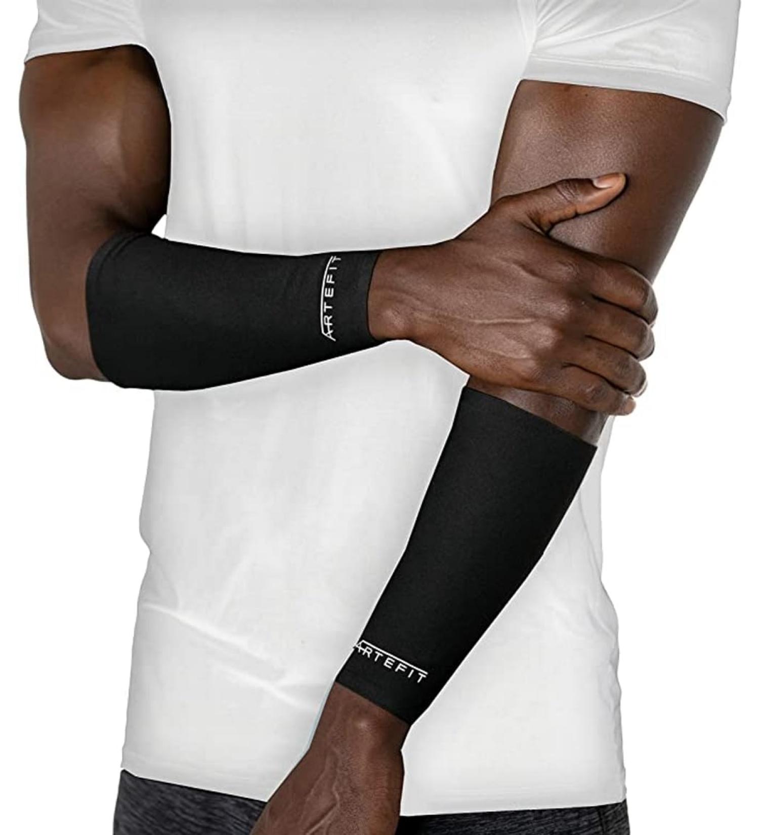 Artefit Forearm Sleeves - Compression Arm Protection for Sports | 12 Hours of Support - Shop Internationally! - Buy Online on SooperMarket.com