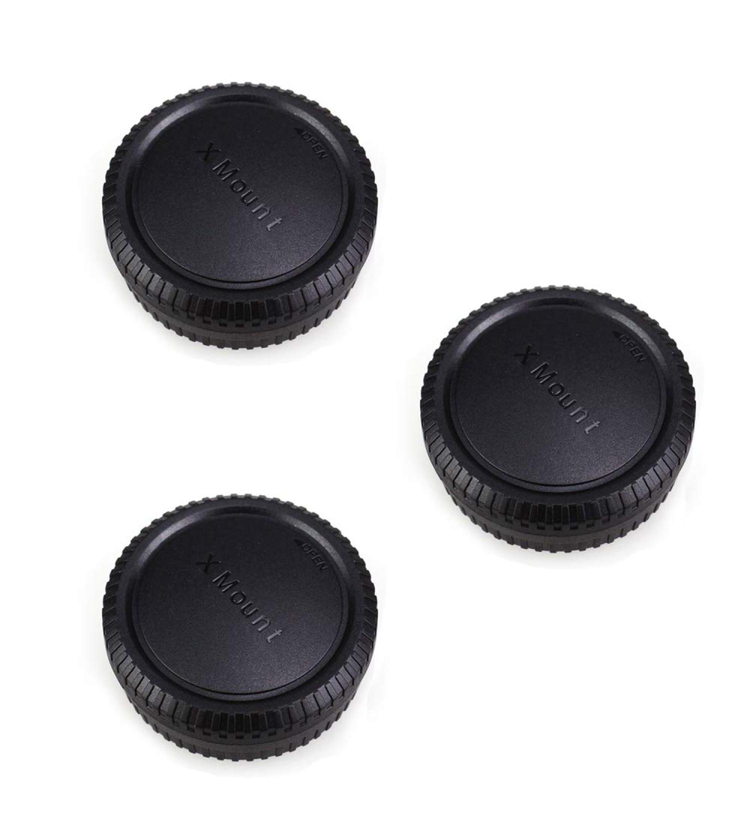 Fuji Fujifilm X Mount Camera Rear Lens & Body Cap Cover - 3 Pack Set - Buy Online on SooperMarket.com