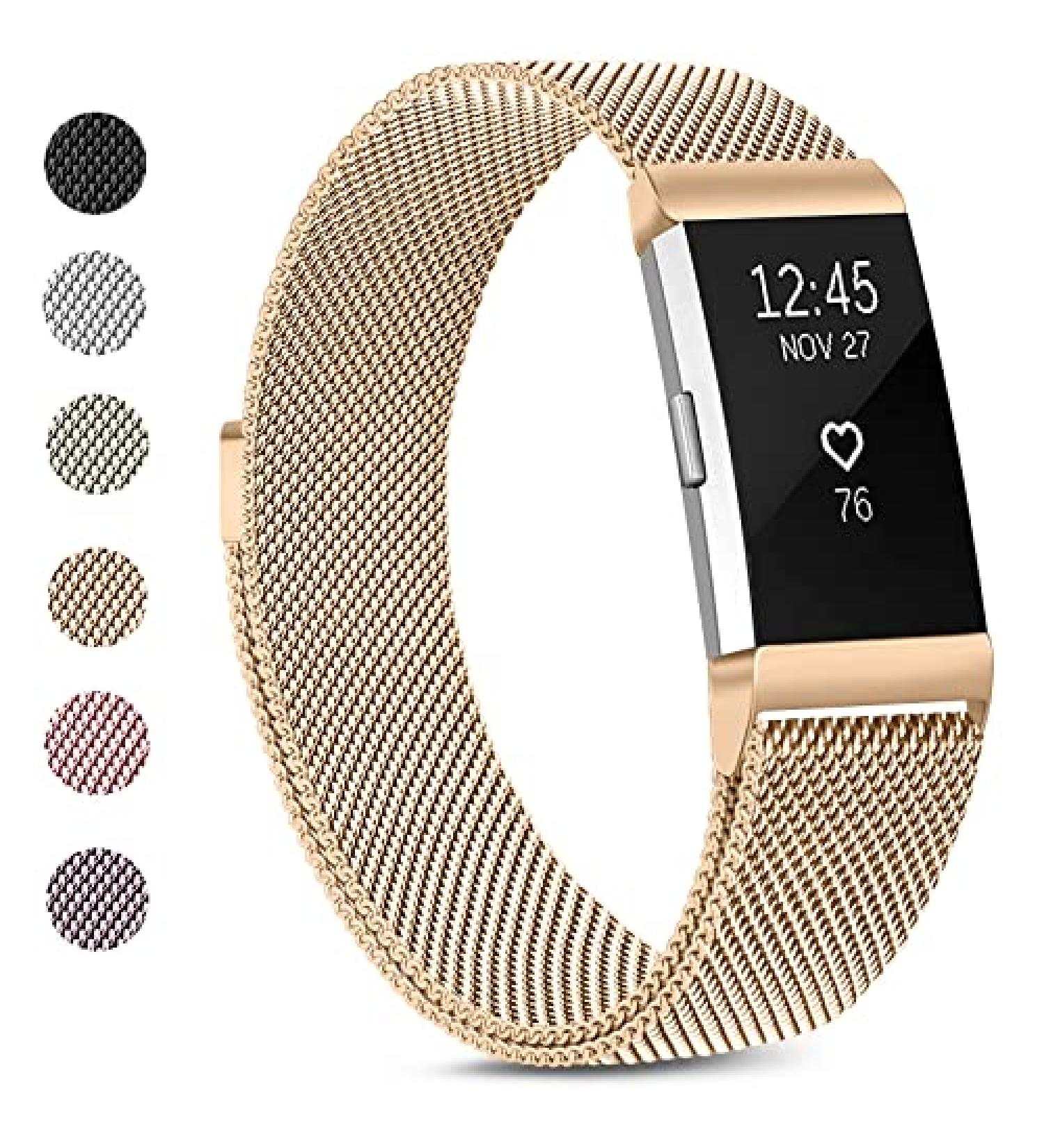 VANCLE Stainless Steel Mesh Band for Fitbit Charge 2 - Rose Gold Small - Buy Online on SooperMarket.com