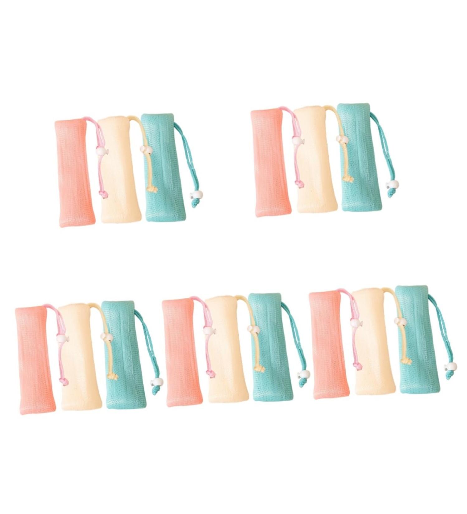Baluue 15 Pcs Soap Bag Foam Net Soap Saving Bag Bar Soap Bag Soap Savers for Bar Soap Bar Soap Saver Pe - Buy Online on SooperMarket.com