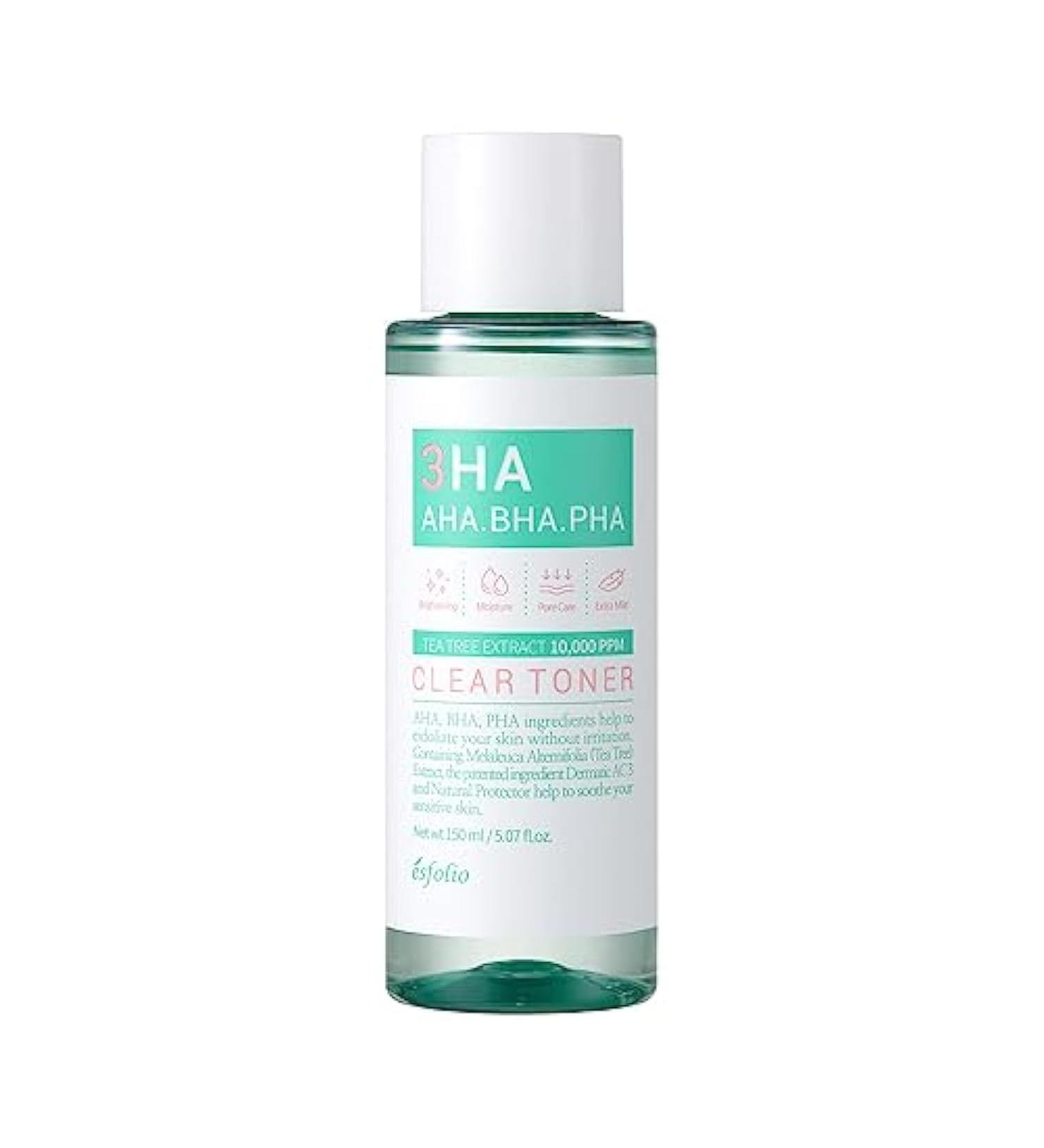 esfolio 3HA Clear Toner 5.07 Fl oz - Sensitive Dead Skin Care Skin Calming