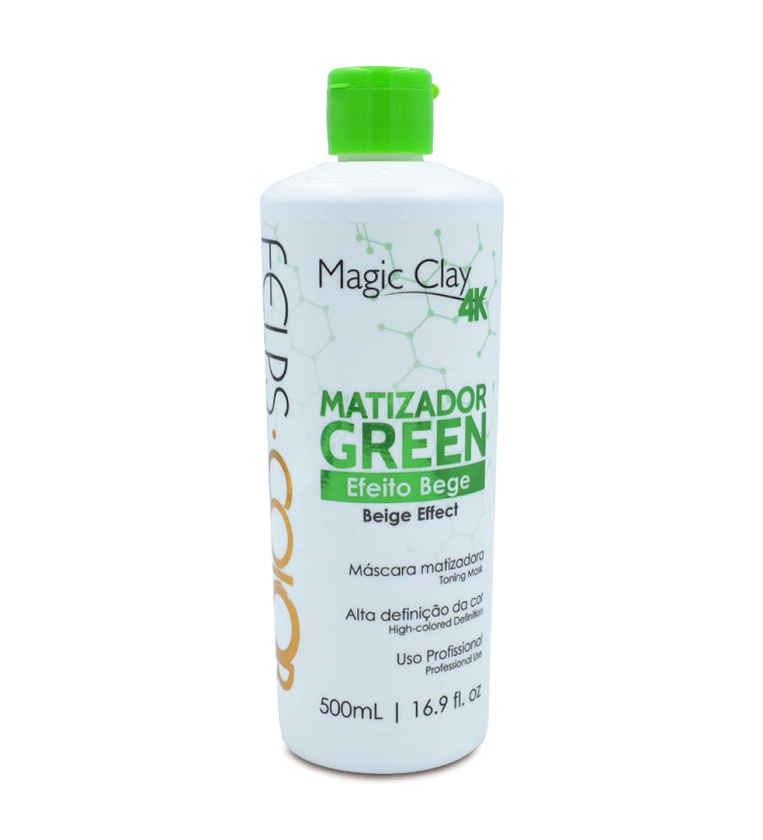 Felps Magic Clay 4K Beige Effect Green Tonalizer (500ml/16.9oz)