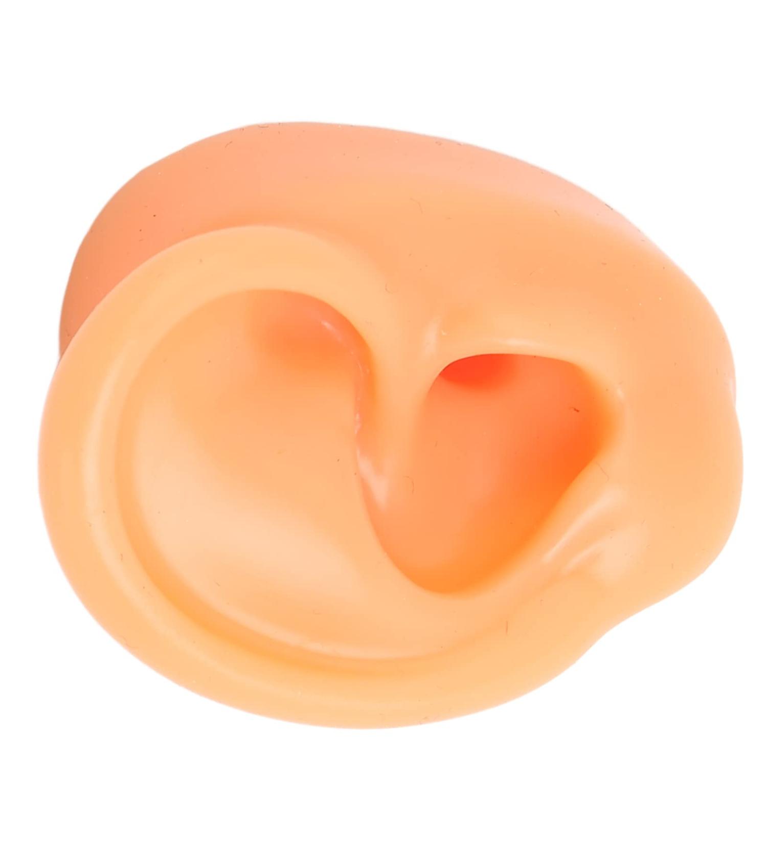 Acupuncture Ear Model - Multi-Purpose Soft & Reusable Fake Ear for Practical Training (Right) - Buy Online on SooperMarket.com