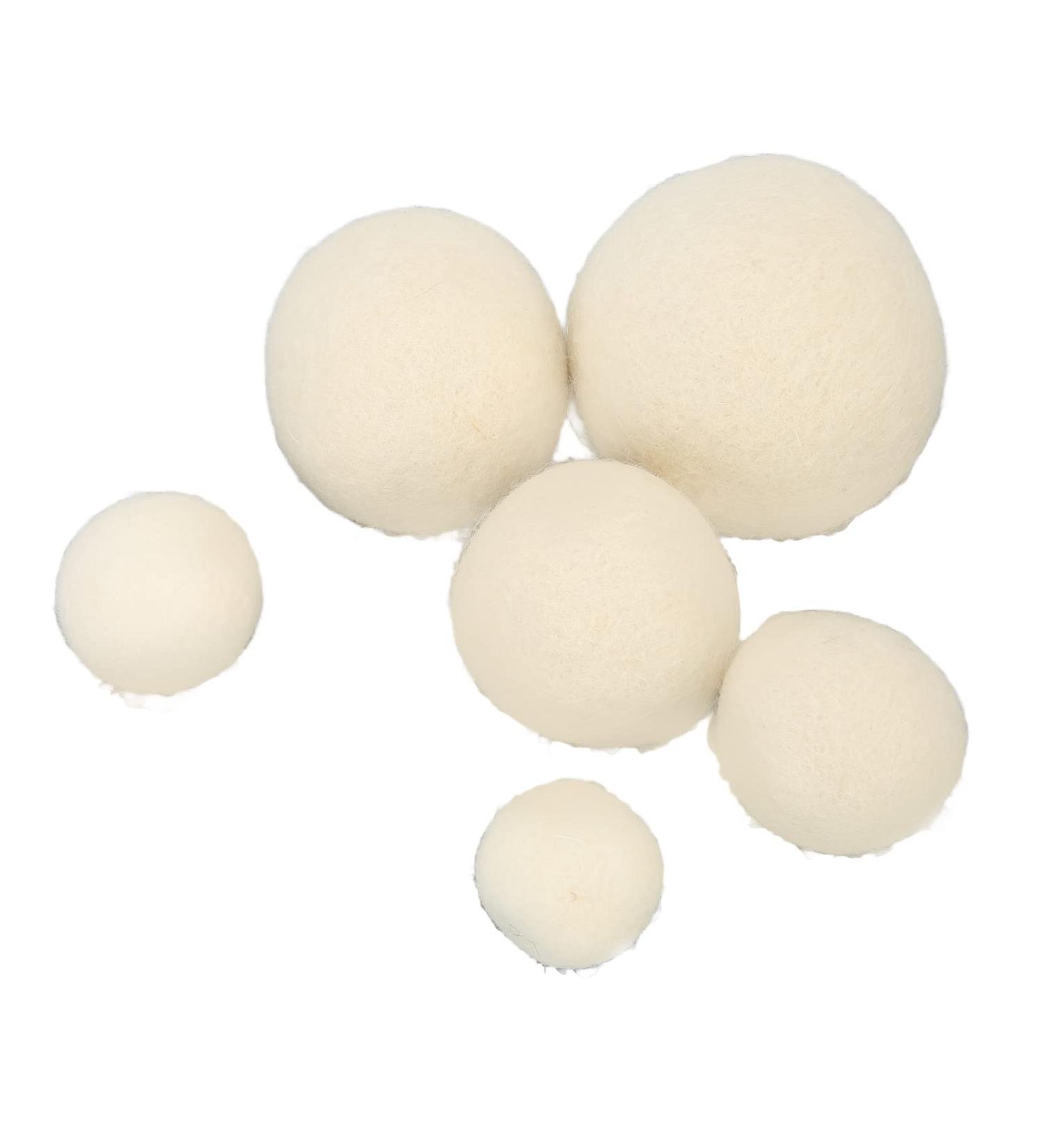 Wool Drying Balls 5Cm Wool Ball Felt Ball Ball Clothing Softener Dryer Static Remover 3Cm 4Cm for 6Pcs 3.5Cm Fabric Adhesives - Buy Online on SooperMarket.com