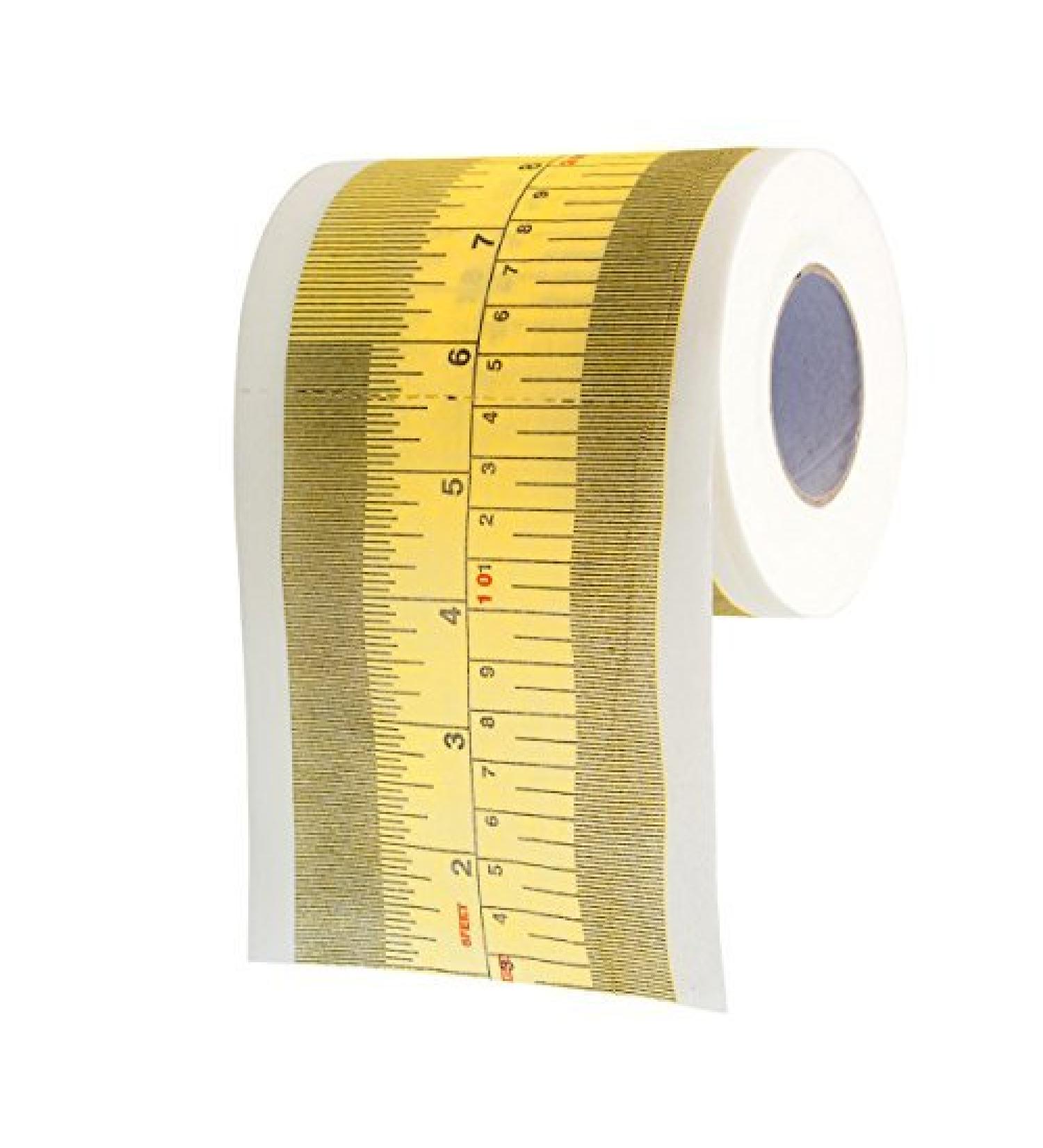 Funny Measuring Tape Toilet Paper - Hilarious Size Scale Toilet Paper Joke for All Occasions - Buy Online on SooperMarket.com