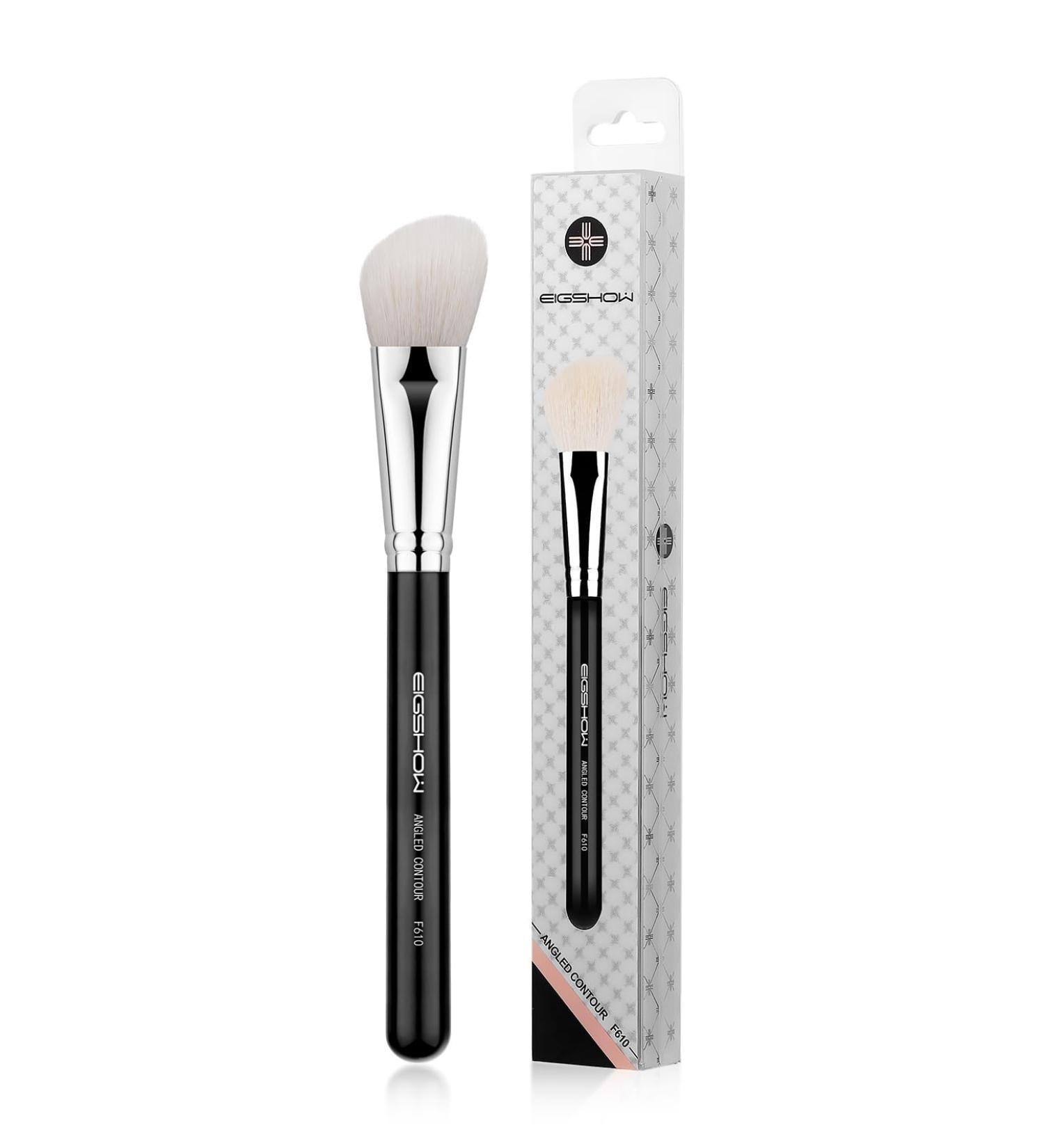 Contour Brush EIGSHOWBEAUTY Premium Face Angled Contour Makeup Brushes with Premium Luxe Saikoho Goat Hair Bristles Contour Foundation Brush for Cream Powder Liquid Blending Makeup Brush-F610 - Buy Online on SooperMarket.com