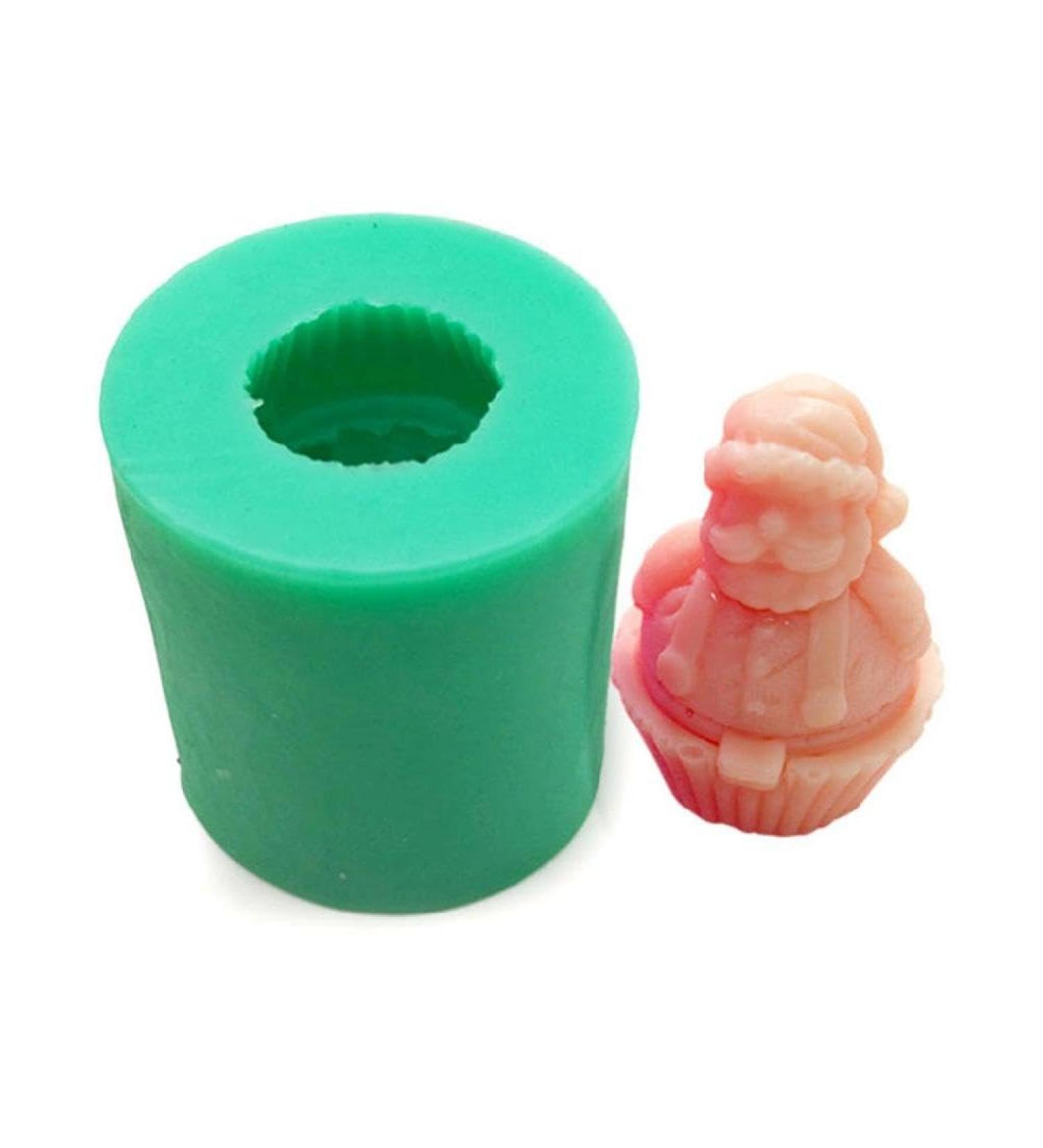 Christmas Silicone Candle Mold Santa Claus 3D Soap Mold Aroma Candle Plaster Mold Chocolate Mold Christmas Home Decor Santa Mold Silicone Chocolate Soap 3d S0098 - Buy Online on SooperMarket.com
