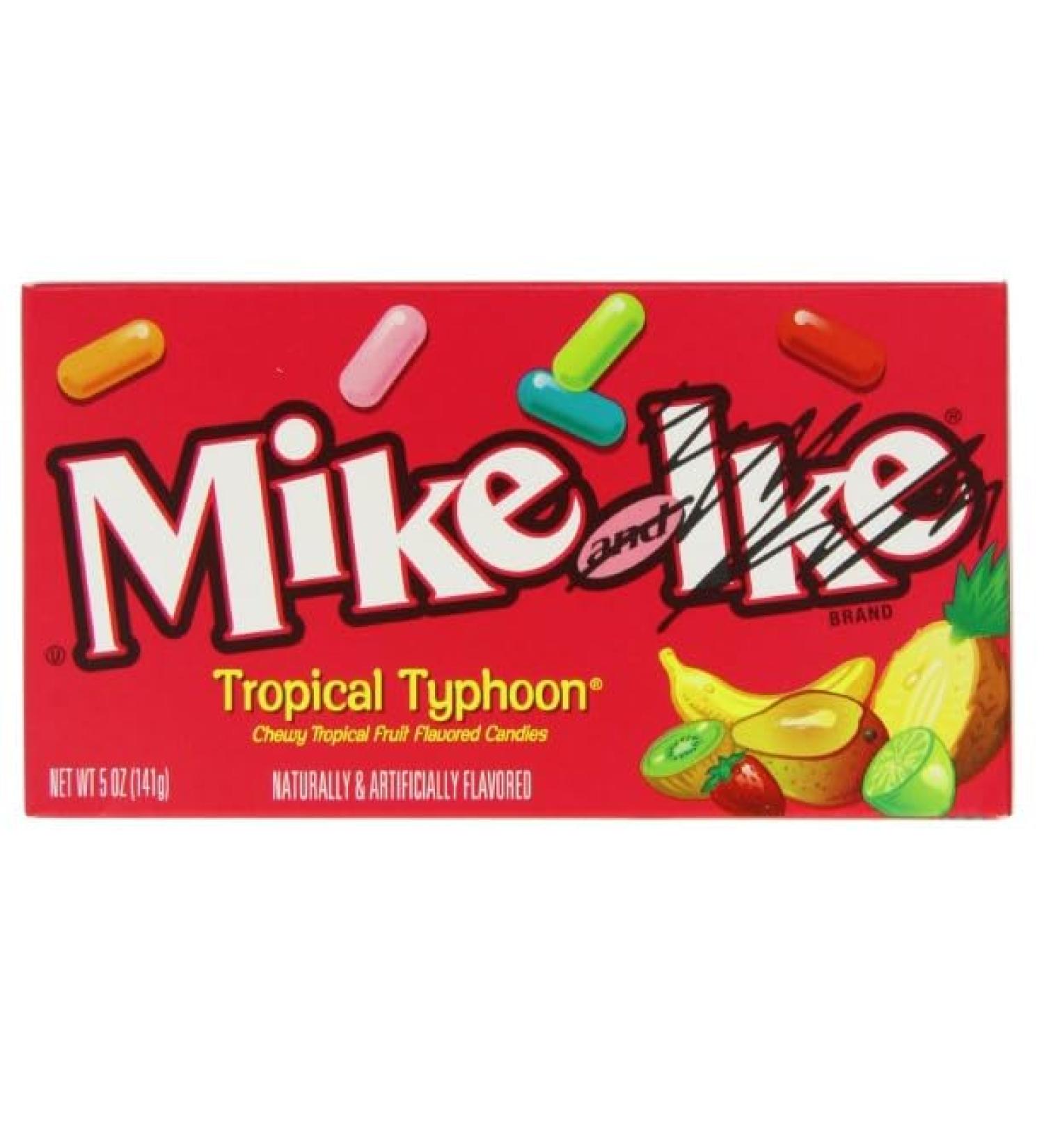 Mike and Ike Tropical Typhoon Theatre Box 5 oz/141 g (Pack Of 3) Twisty And Tasty Treat Gift Hamper Birthday Present Chirstmas Easter Thank You - Buy Online on SooperMarket.com