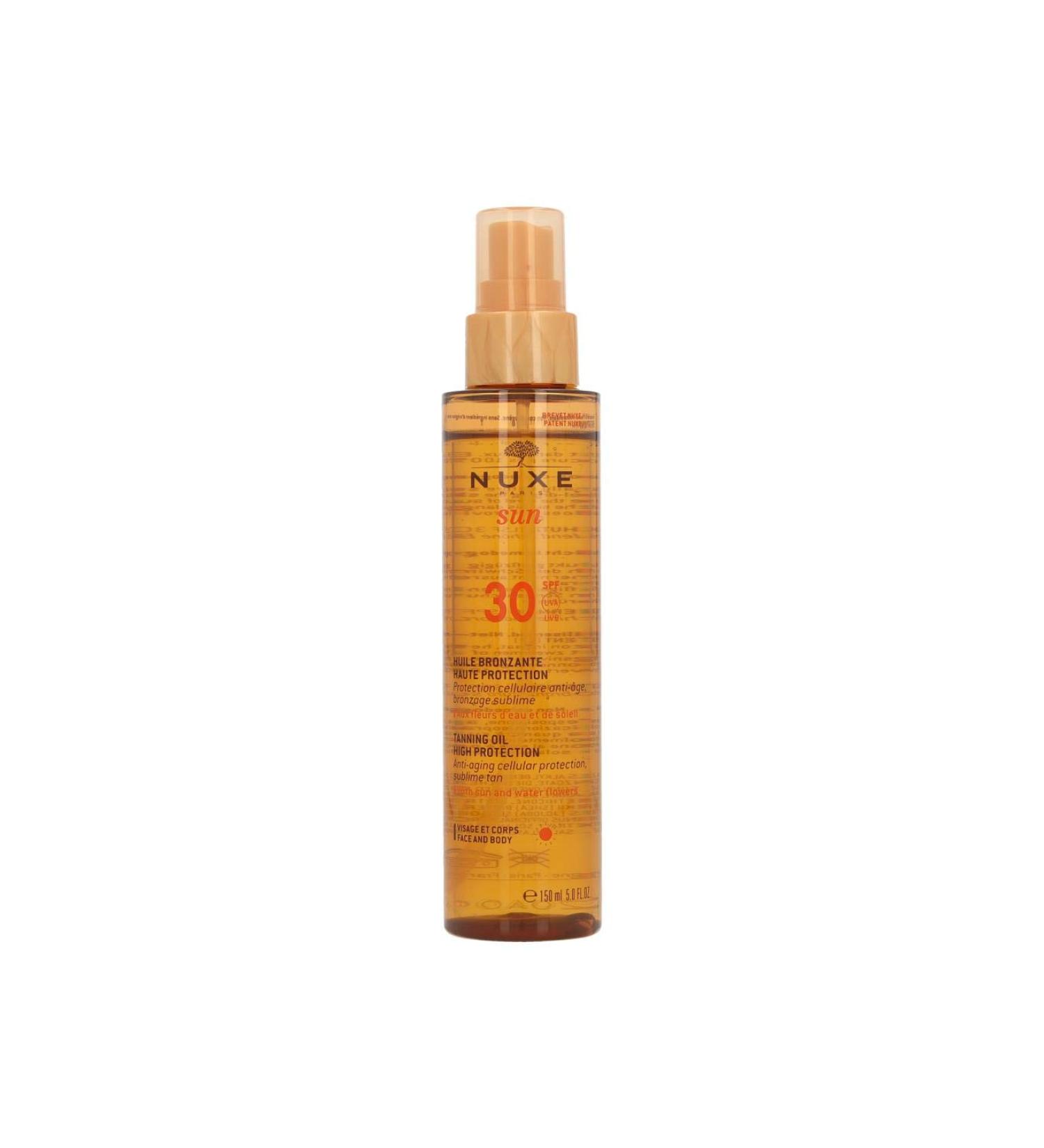 Nuxe Nuxe Sun Tanning Oil For Face & Body High Protection SPF 30 150ml/5oz