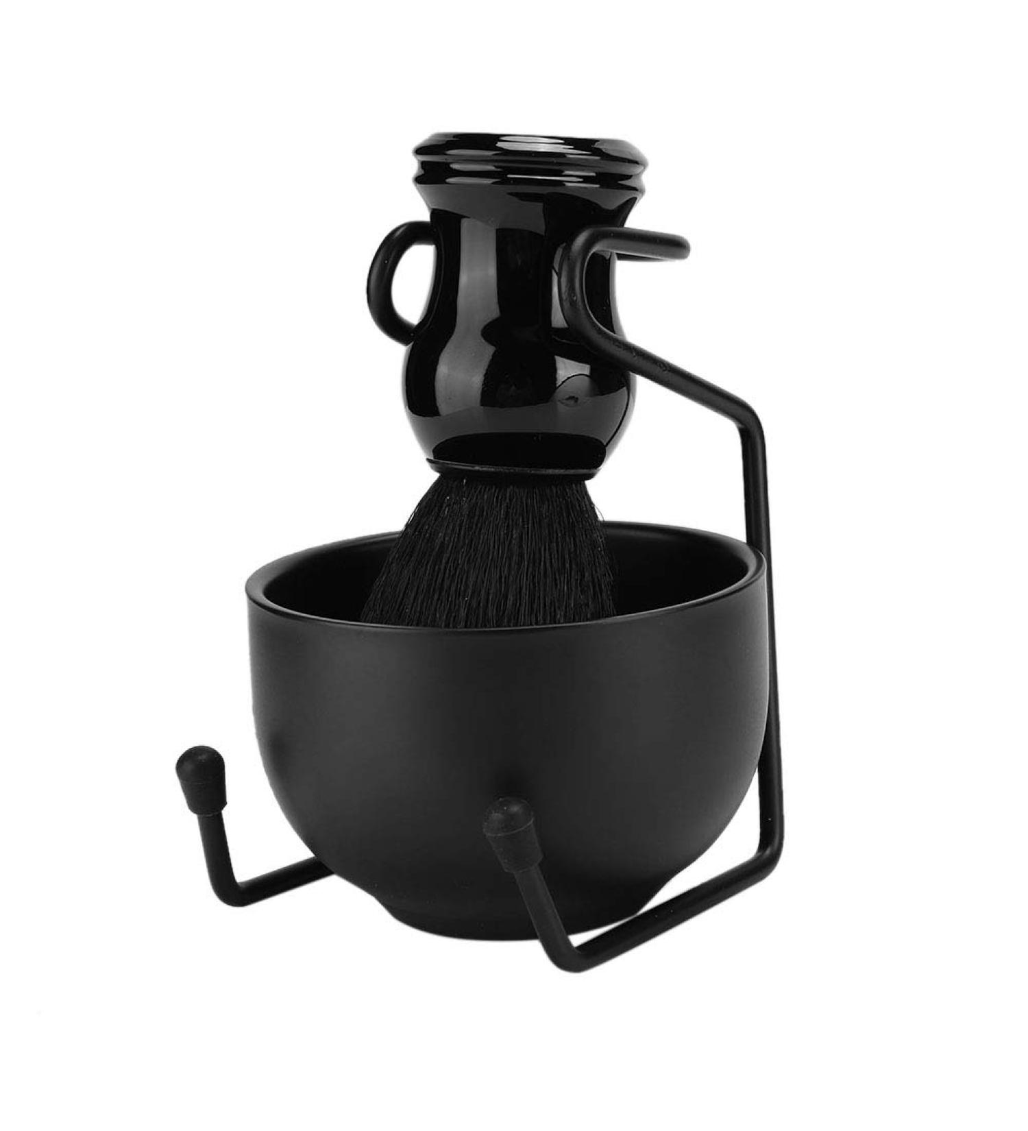 3 Piece Men's Grooming Kit - Shaving Soap Bowl Brush & Tool Stand | Best Face & Beard Care Set for Ultimate Grooming - Buy Online on SooperMarket.com