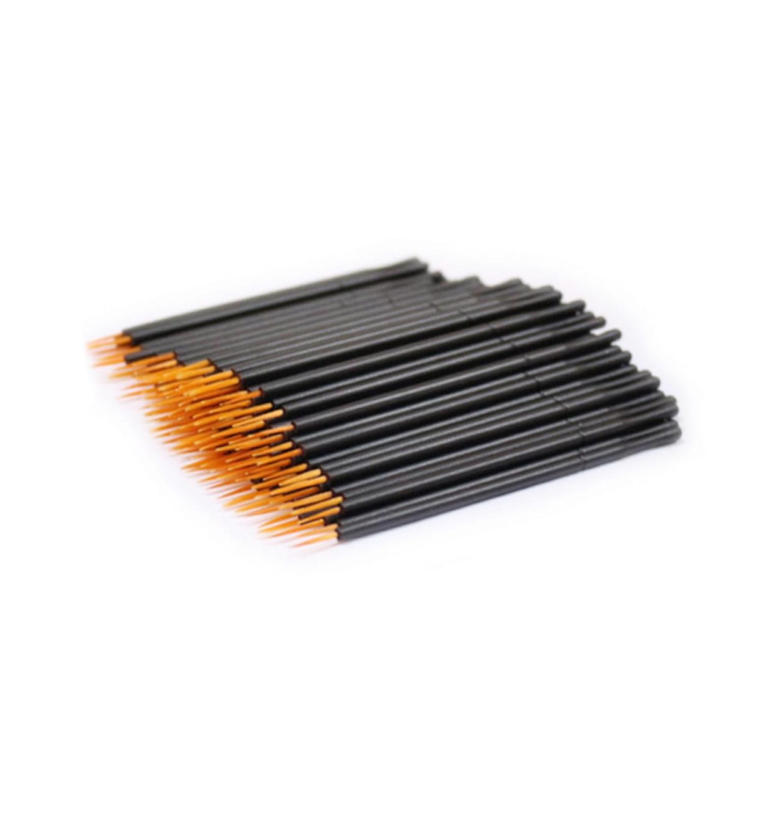 MAGICLULU 50pcs Eyeliner T Tool Eye Liner Brush White Eye Liner Eye Makeup Tools Soft Head Eye Shadow Brush 10X0.5cm Orange - Buy Online on SooperMarket.com