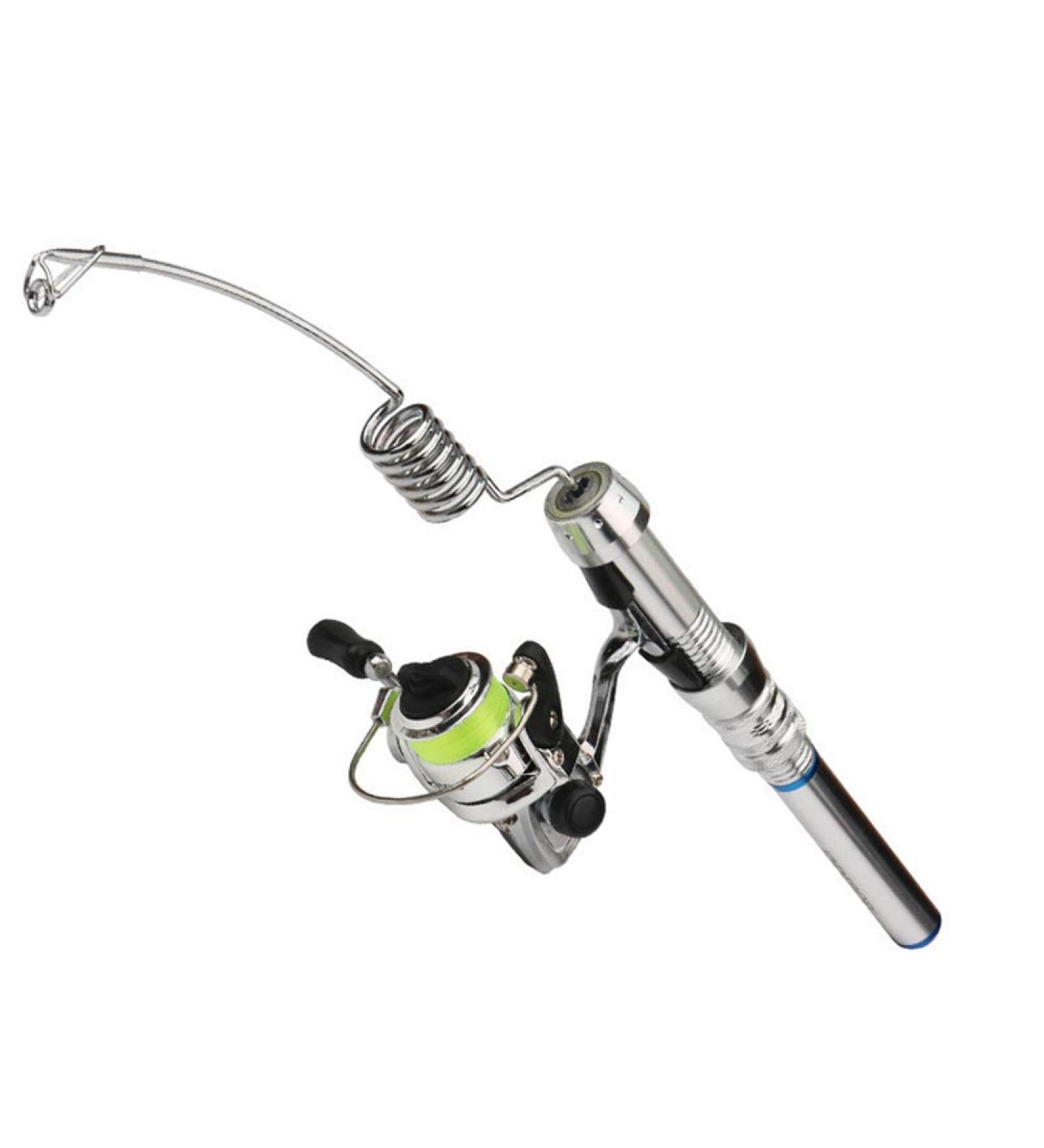 Leikance Ice Fishing Rod & Spinning Reel Set | Portable Winter Fishing Tackle for International Shipping - Buy Online on SooperMarket.com