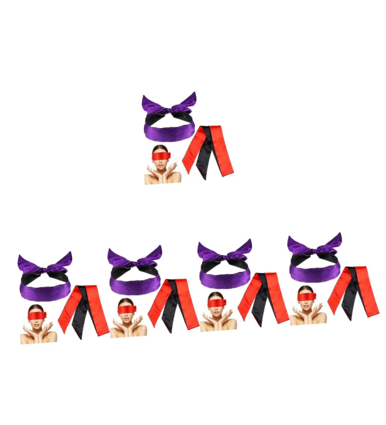 Healifty 10 Pcs Satin Eye Mask Blindfolds for Adults - Adjustable Blindfold Strap for Sleeping, Party, and Games - Miss Alternative Satin Eye Covers - Buy Online on SooperMarket.com