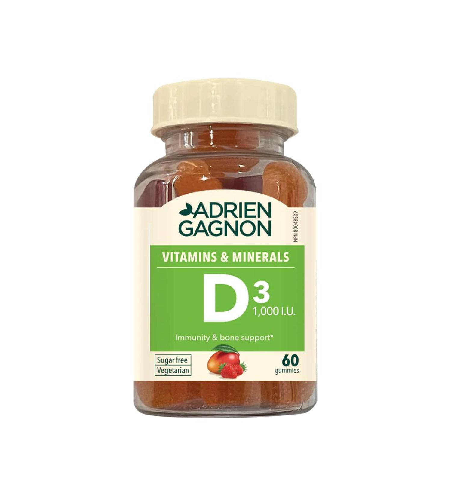 Adrien Gagnon - Sugar Free Vitamin D3 1000IU Gummies - Buy Online on SooperMarket.com