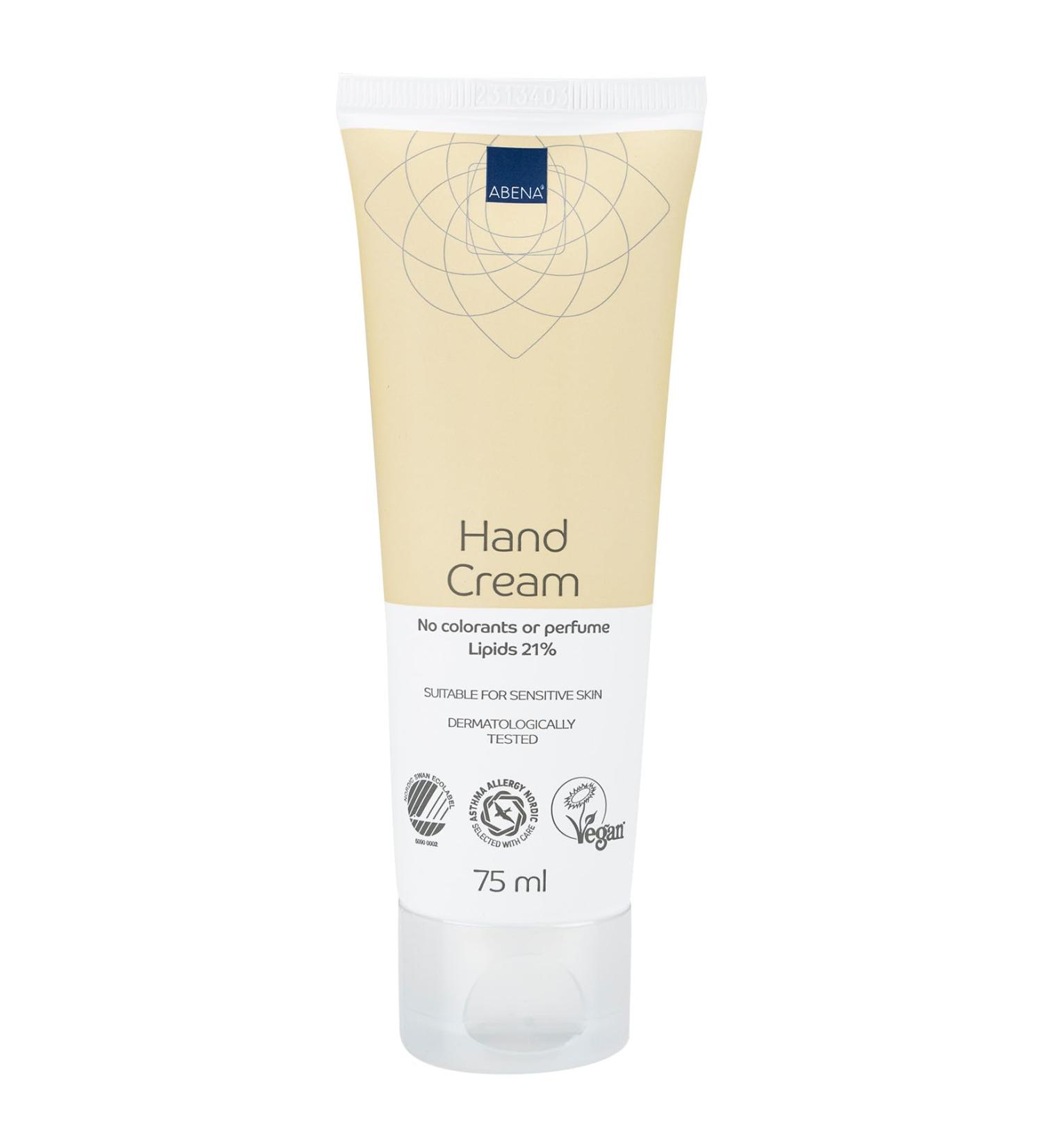 Abena Hand Cream 75ml | Nourishing Fast-Absorbing Fragrance-Free Formula for All Skin Types | Intensive Vegetable Oil Moisture - Buy Online on SooperMarket.com