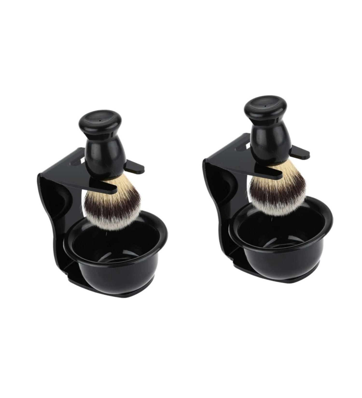 CABILOCK 2S Razor Holder Set - Acrylic Shaving Stand & Foam Bowl for Brushes | International Shipping Available - Buy Online on SooperMarket.com