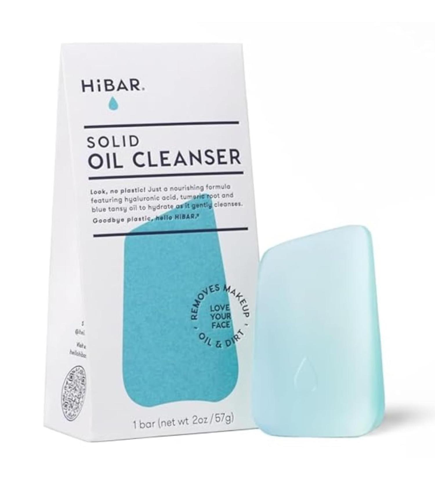 HIBAR Solid Cleansing Oil Bar Natural Makeup Remover & Eco-Friendly Skincare | Vegan Paraben-Free Travel-Friendly 1.7oz - Buy Online on SooperMarket.com