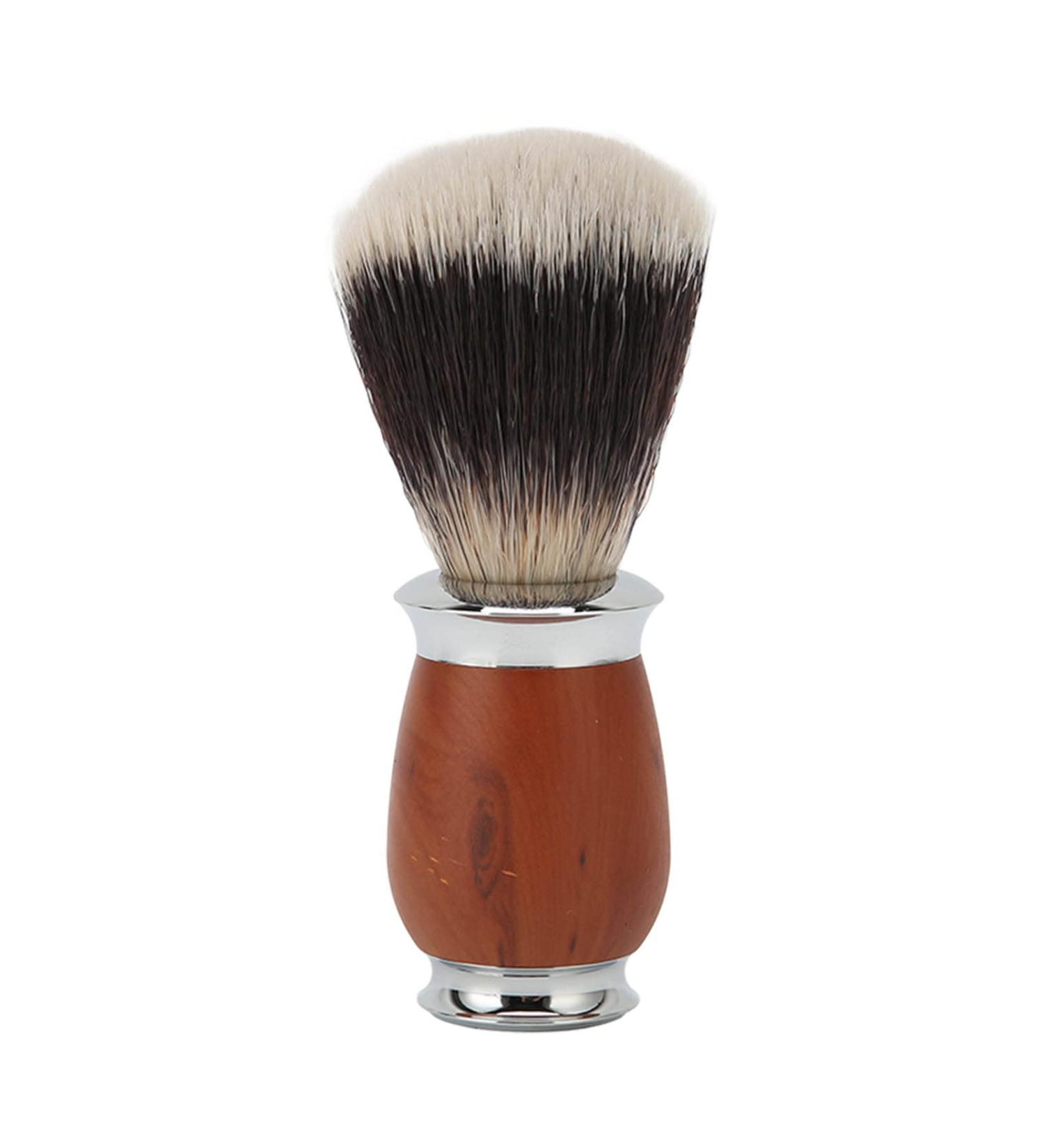 Premium Nylon Shaving Brush with Wooden Handle for Men | Men's Hairdressing Salon Essential - International Shipping Available - Buy Online on SooperMarket.com