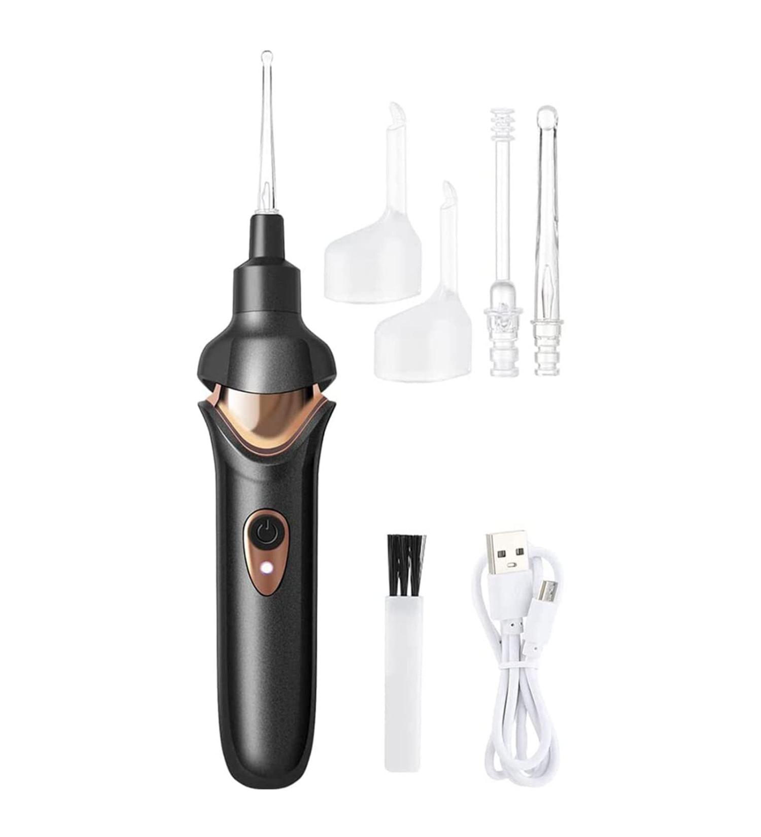 Electric Ear Wax Removal Tool Kit with LED Light - Gentle & Painless Cleaner for Adults and Kids - Buy Online on SooperMarket.com