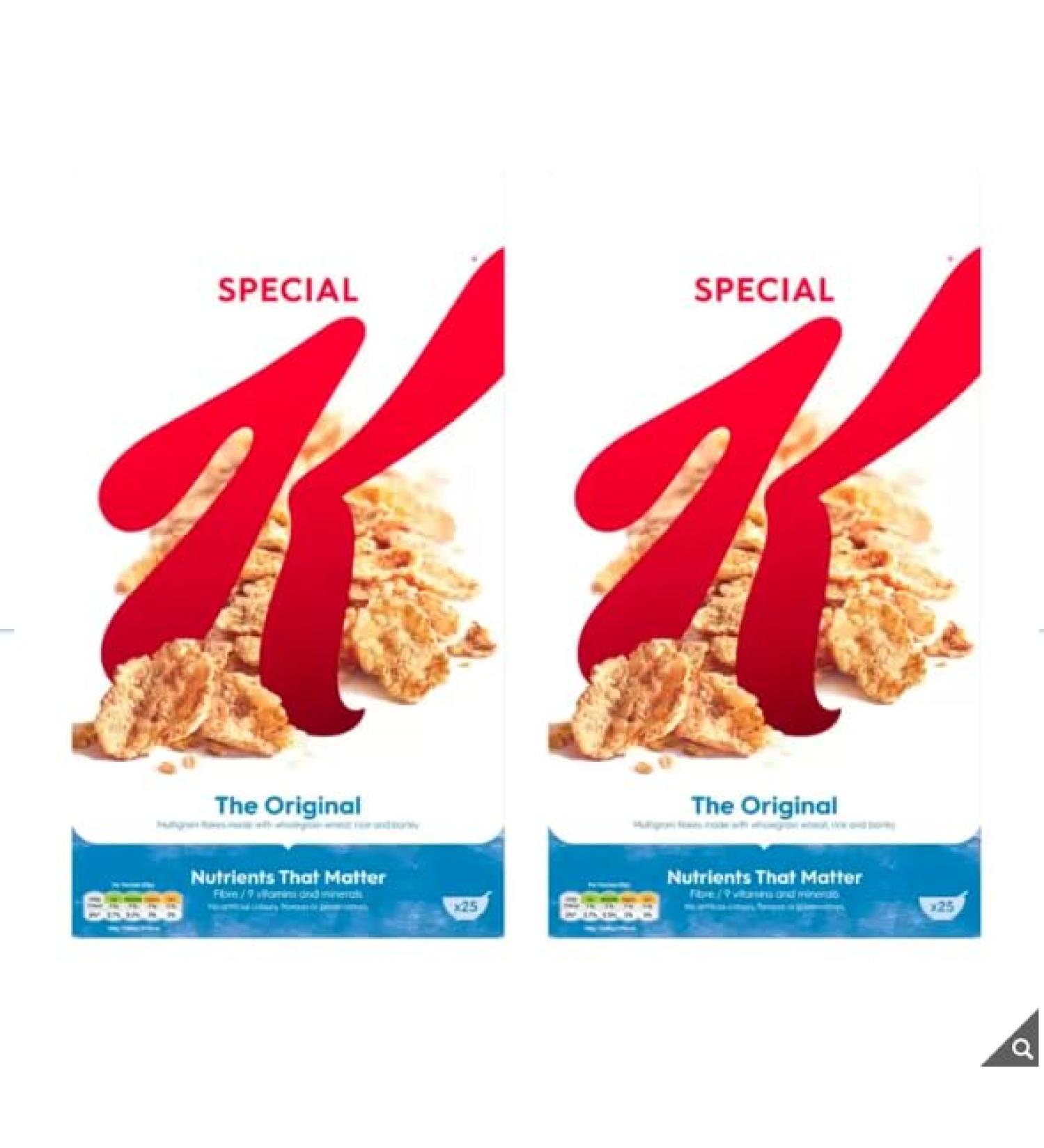 Kellogg's Special K & Vitamin D & Vitamin B6 &Cereal Contains 15% RI of Iron 2 x 750g - Buy Online on SooperMarket.com