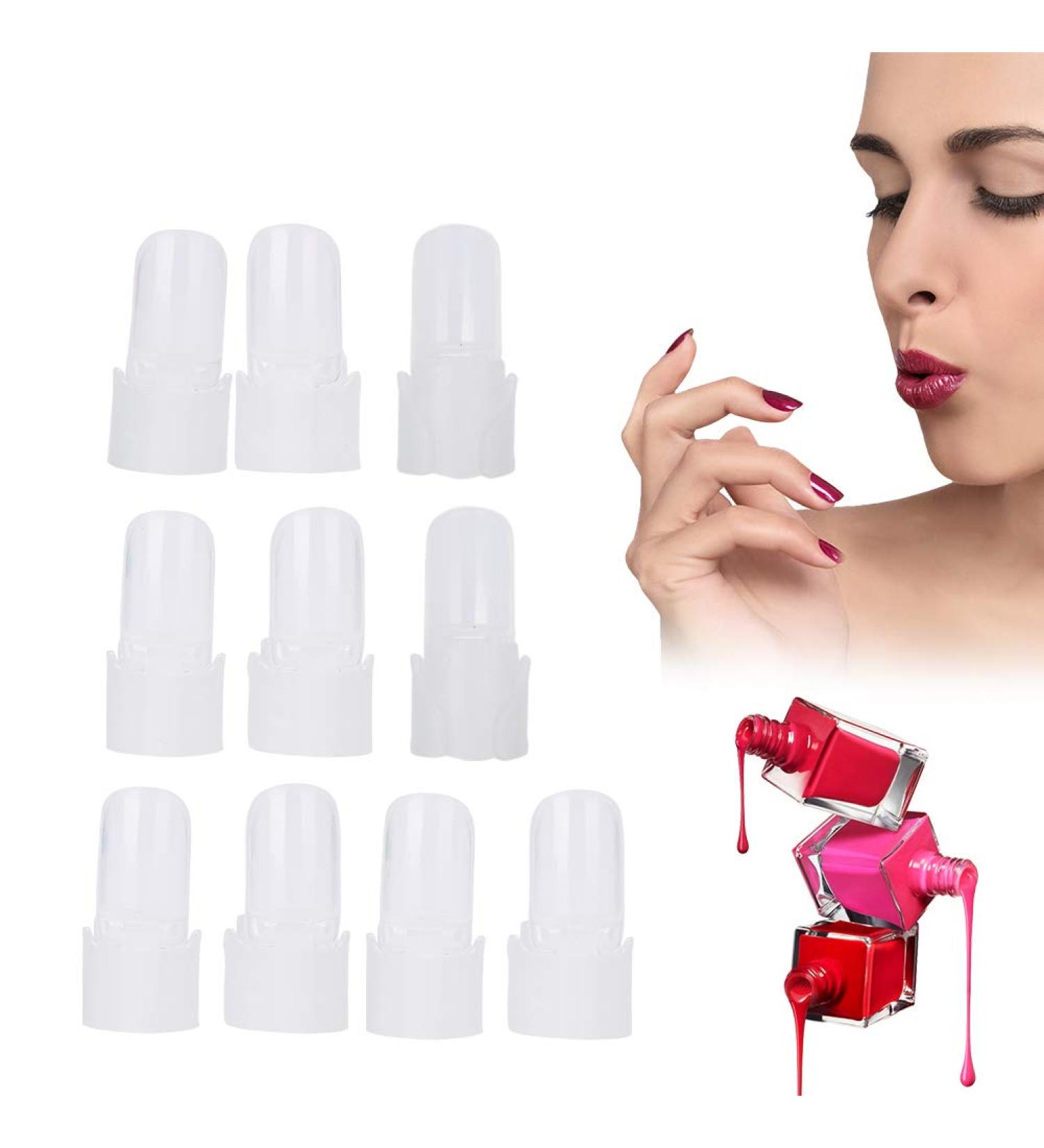 Nail Polish Protector Finger Nail Tips - 10Pcs/set Manicure Varnish Cover Shield - Buy Online on SooperMarket.com