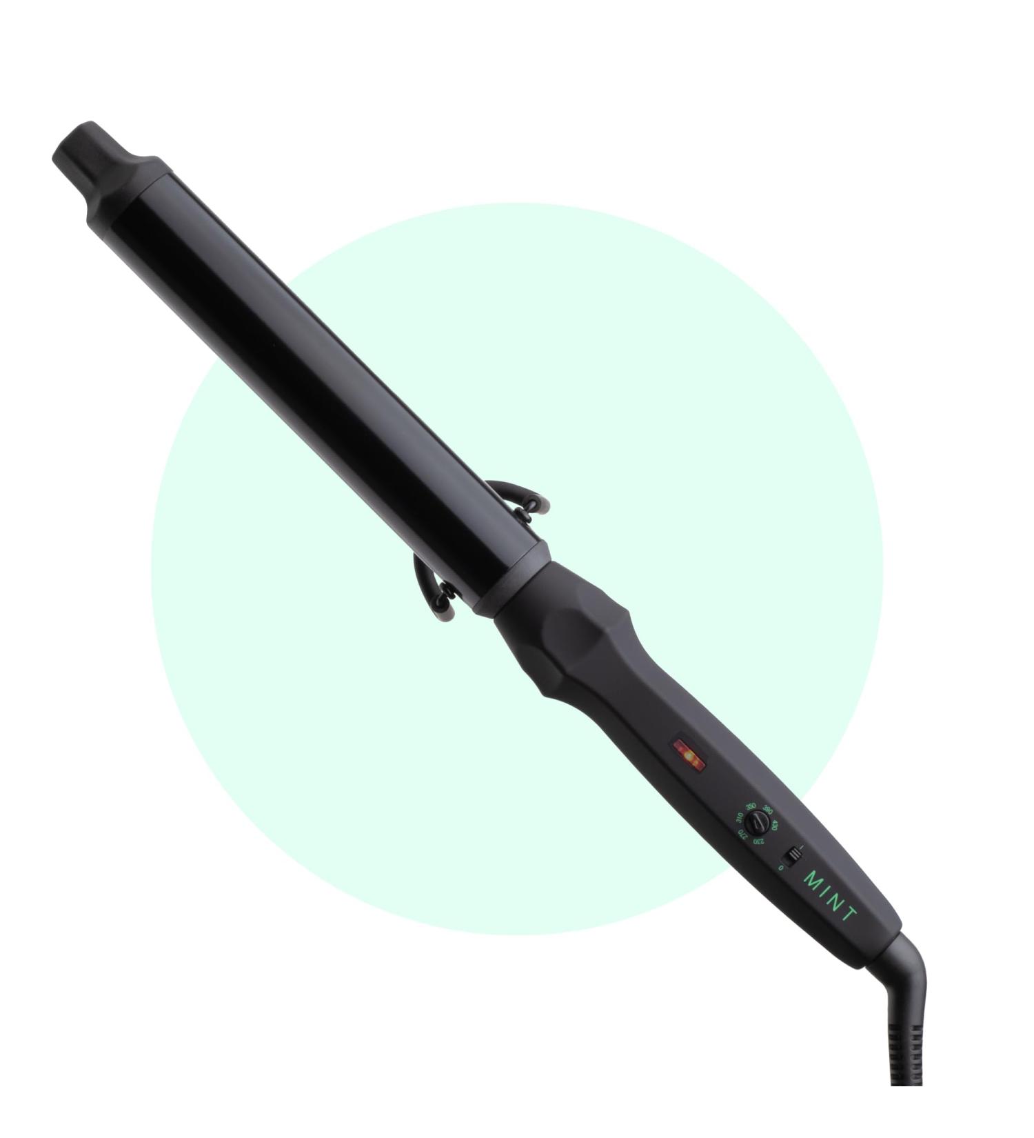 MINT 1 1/4 Inch Professional Curling Wand for Long Hair | Ionic Ceramic Barrel | Adjustable 230-430 F | Best Curling Iron for Thick Hair | Worldwide Dual Voltage - Buy Online on SooperMarket.com