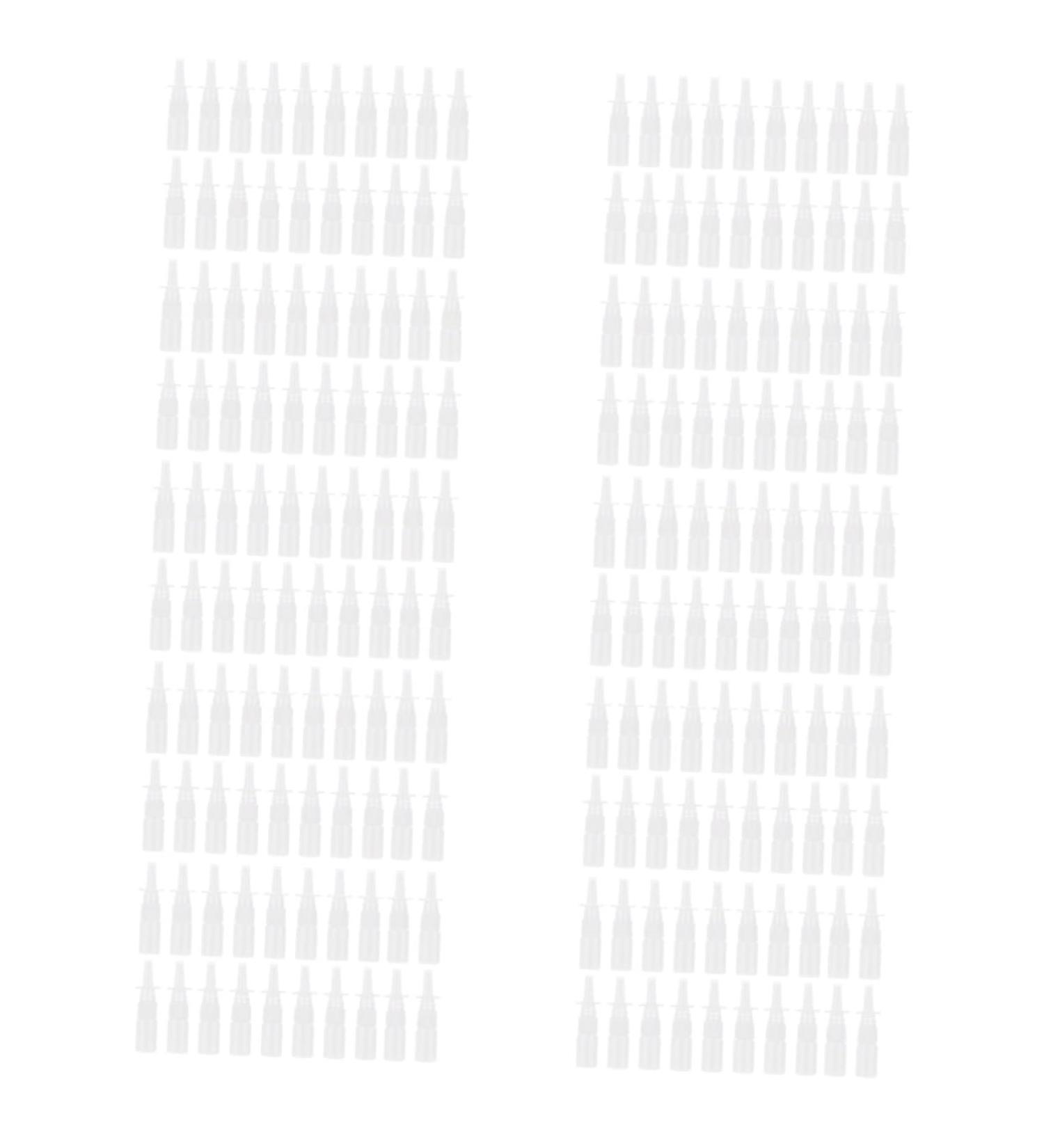 MAGICLULU 200 Pcs Small Bottle Glass Containers Travel Container Squirt Bottle for Hair Waterbottle Eye Patches for Adults Nasal Drip Spray Bottle 10ml Small Empty Bottle White Pe - Buy Online on SooperMarket.com