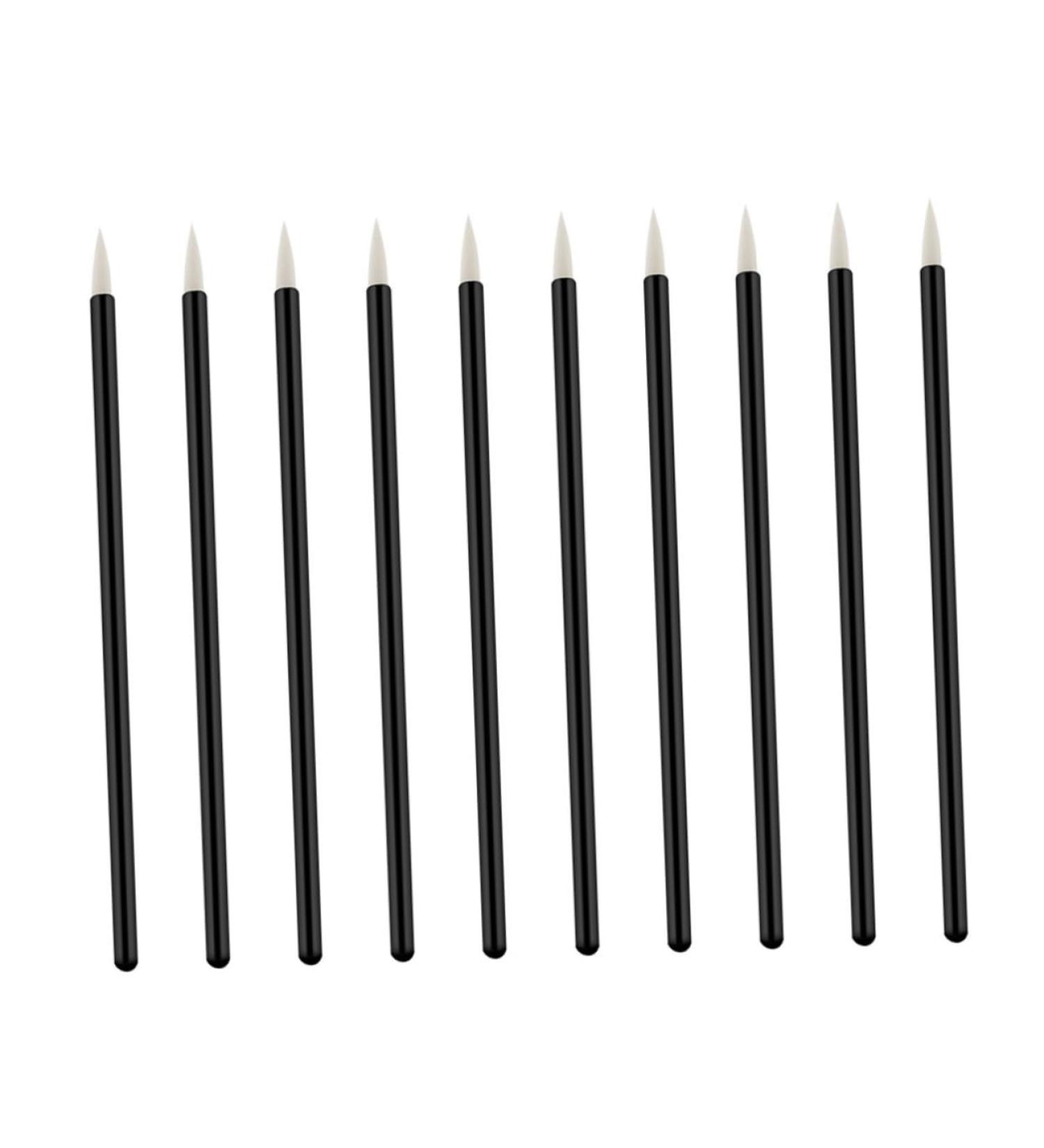 Mikinona 100pcs Eye Makeup Tools Cosmetics Brush 10X0.5X0.5cm White - Buy Online on SooperMarket.com