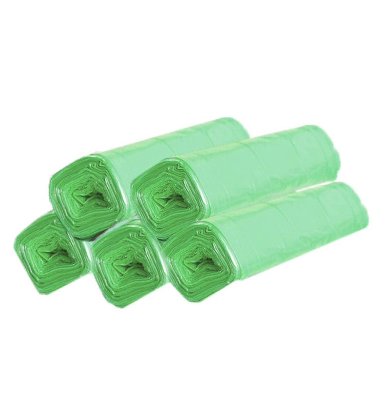 tbpersicwT 100Pcs 5 Rolls Point Break-Style Thicken Household Garbage Waste Trash Bags Garbage Bag - Green - Buy Online on SooperMarket.com