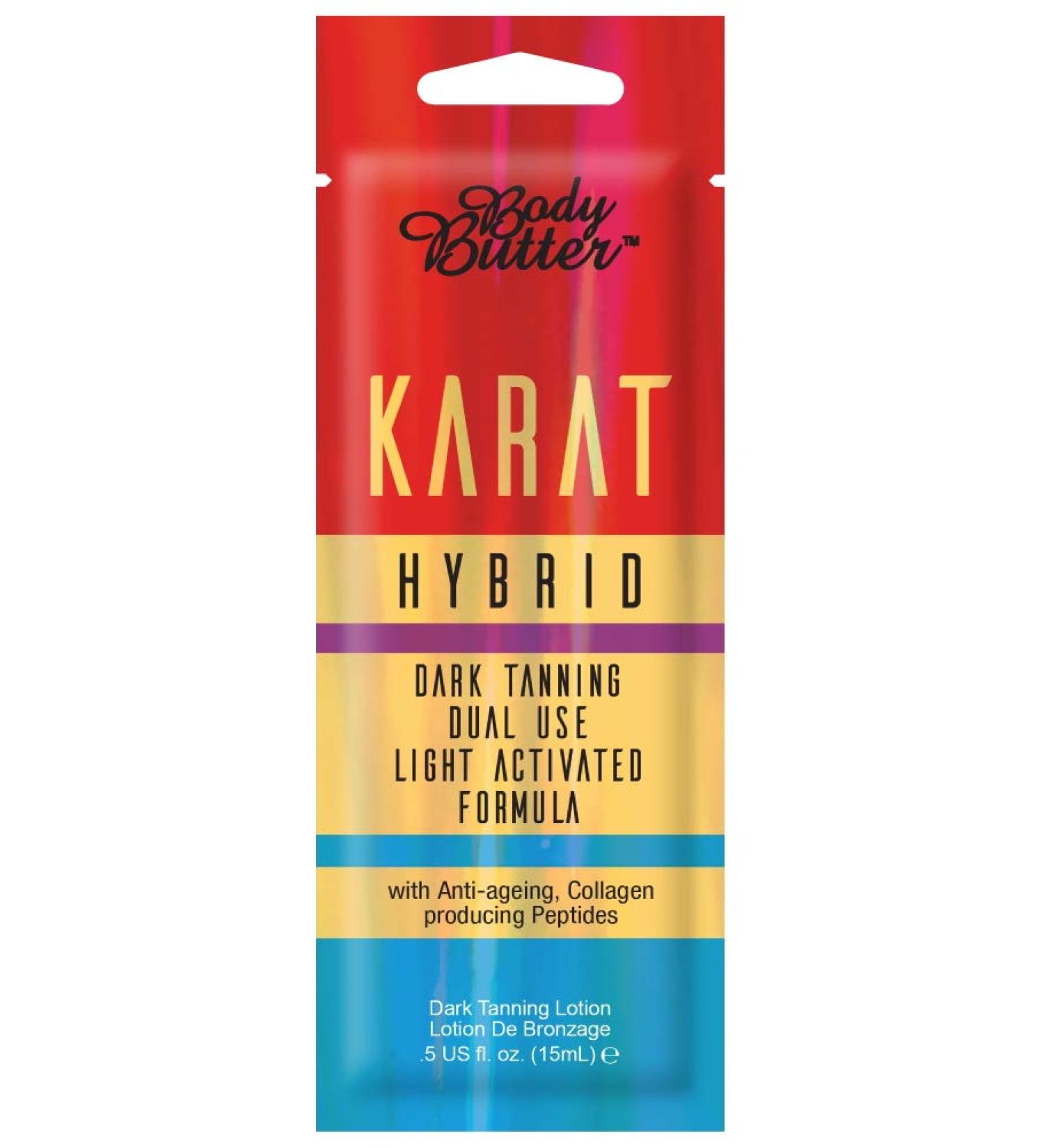 Body Butter KARAT HYBRID Dark Tanning Dual Use Light Activated Formula (15ml)