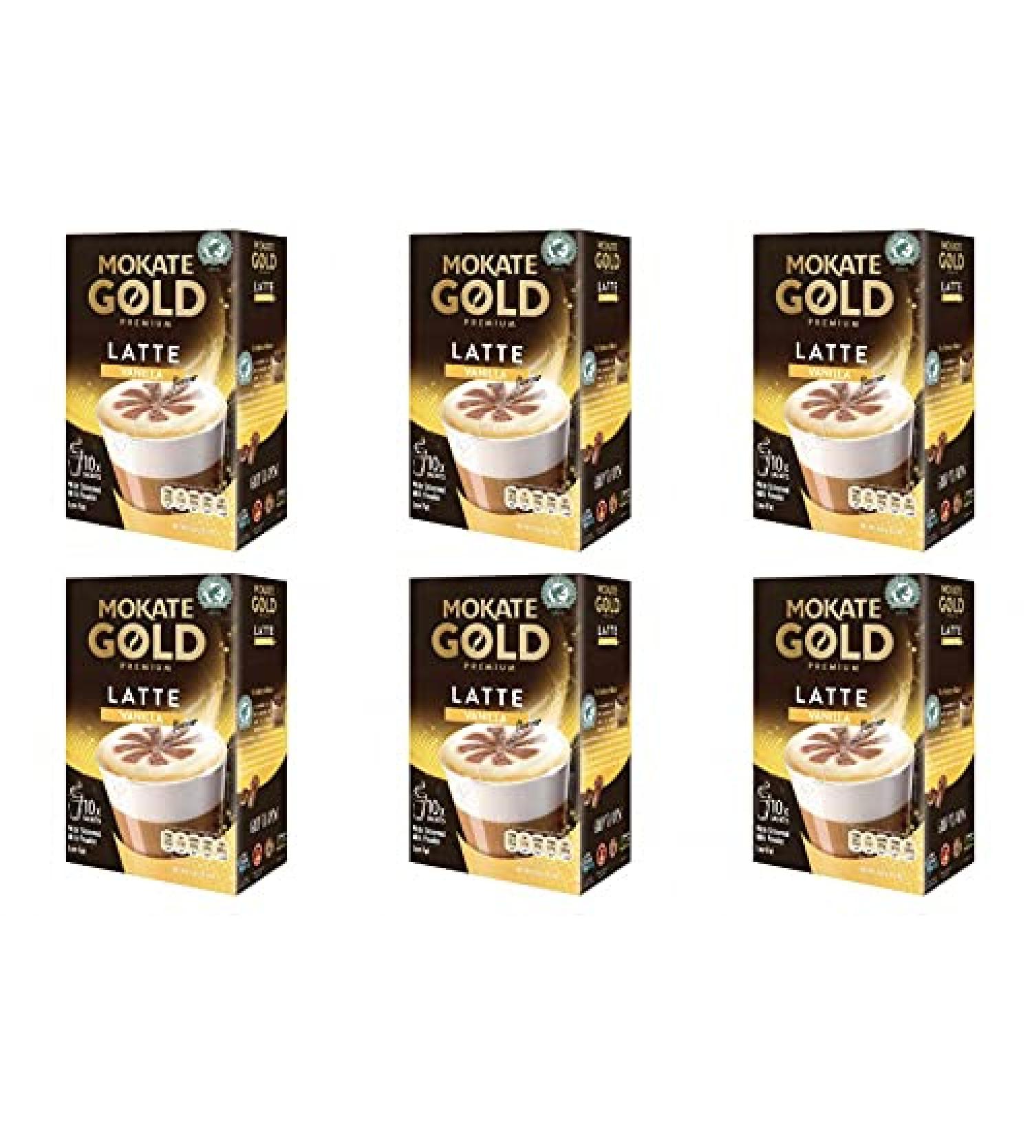 Mokate Gold Premium Latte Vanilla Flavour in Powder *6x10x sachets* - Buy Online on SooperMarket.com