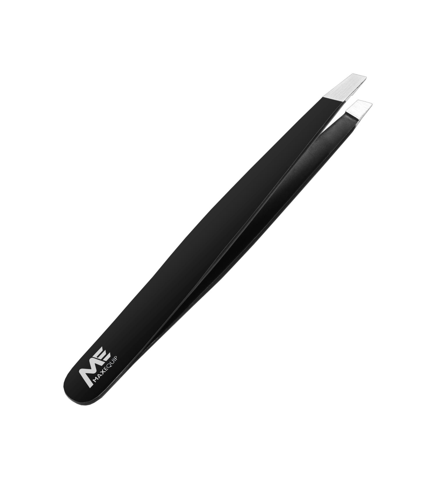 MAXEQUIP Stainless Steel Facial Tweezers for Men and Women - Professional Precision Eyebrow & Ingrown Hair Removal Tool - Buy Online on SooperMarket.com