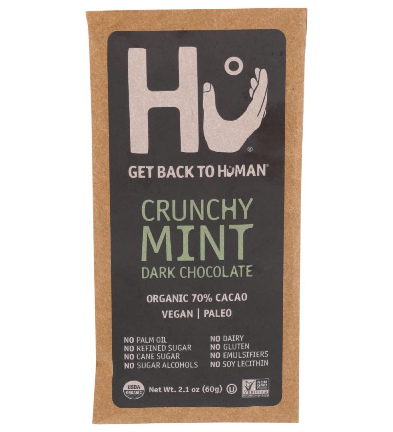 Hu Crunchy Mint Dark Chocolate 2.1 oz (60 g) - Buy Online on SooperMarket.com