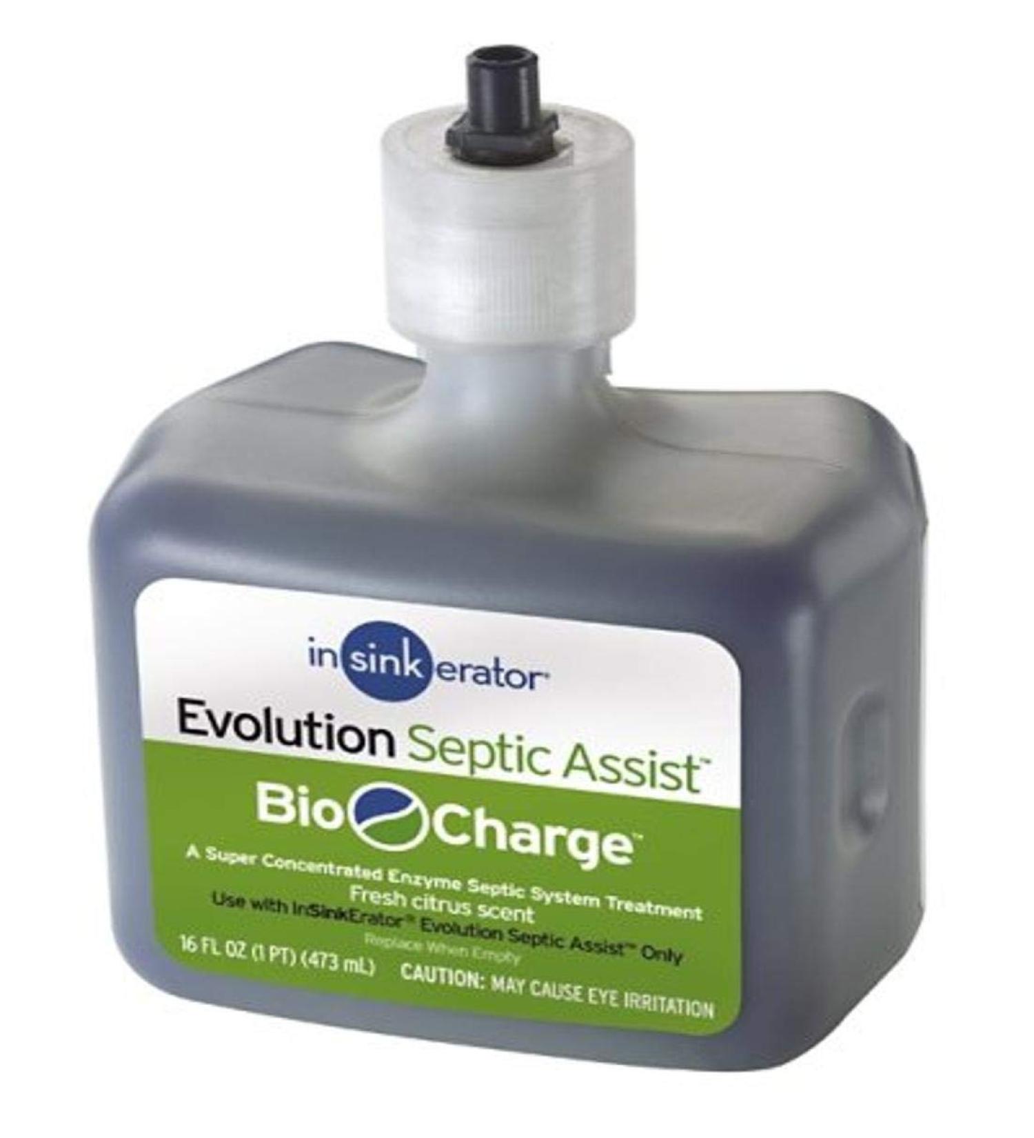 InSinkErator CG Evolution Septic Assist Bio Charge Replacement Cartridge, 16-Ounces, Blue