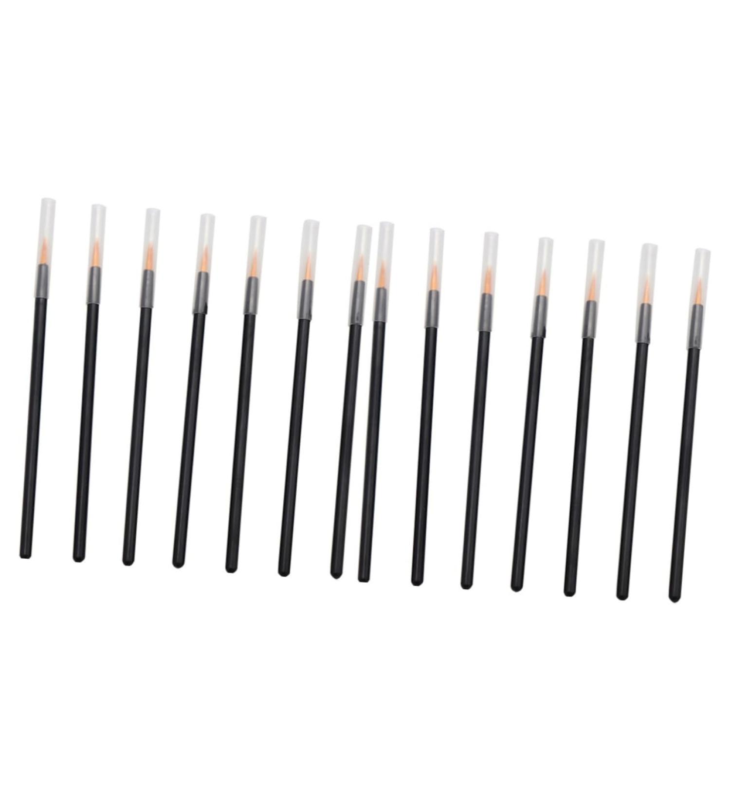 Healeved 200 Pcs Cosmetics Brush Fine Eyeliner Brush Gold Eyeliner Lip Liner Pencils Eye Makeup Brush - Buy Online on SooperMarket.com