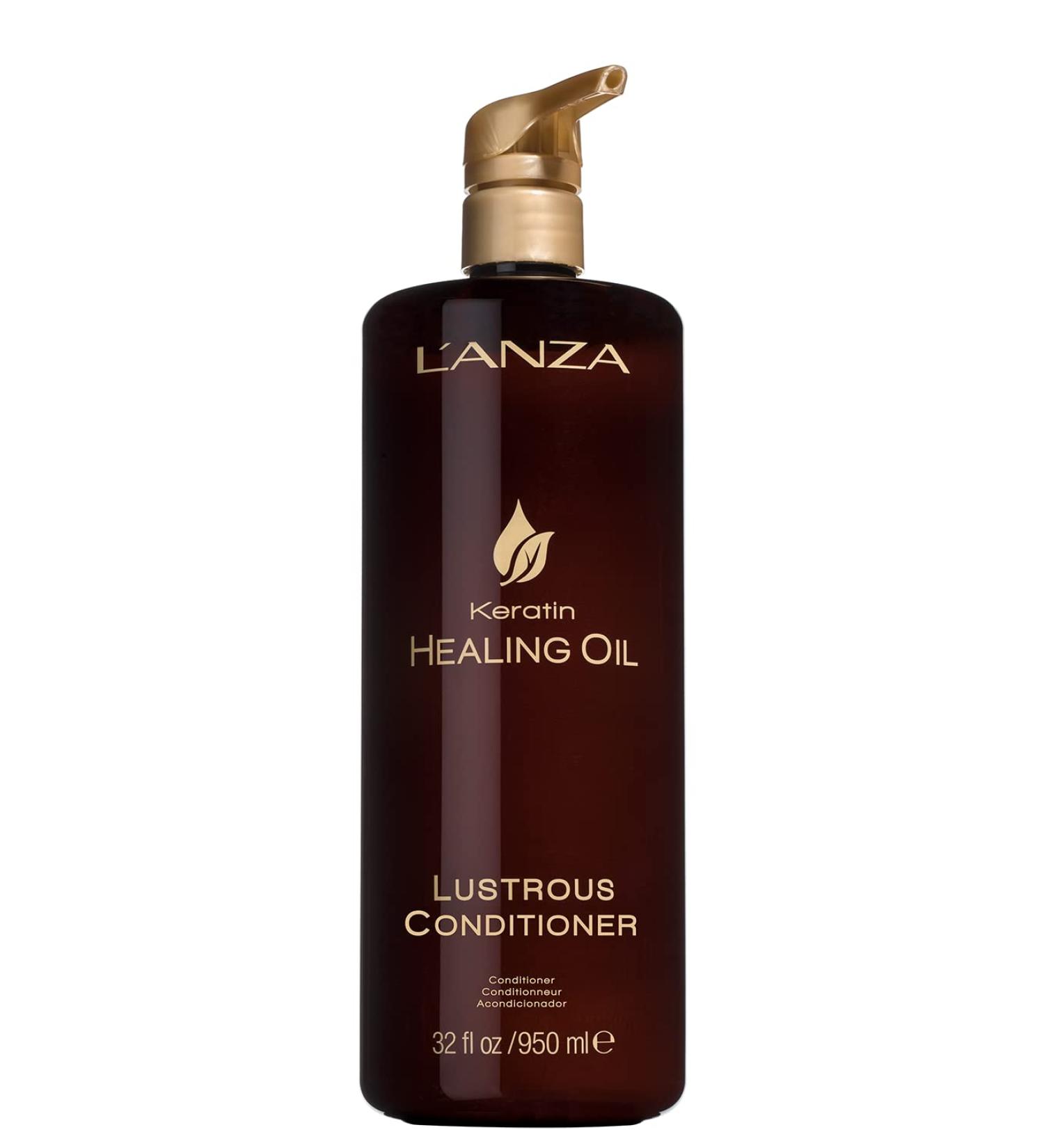 L'ANZA Keratin Healing Oil Lustrous Conditioner 32 Fl Oz - Nourishing Hair Treatment - Buy Online on SooperMarket.com
