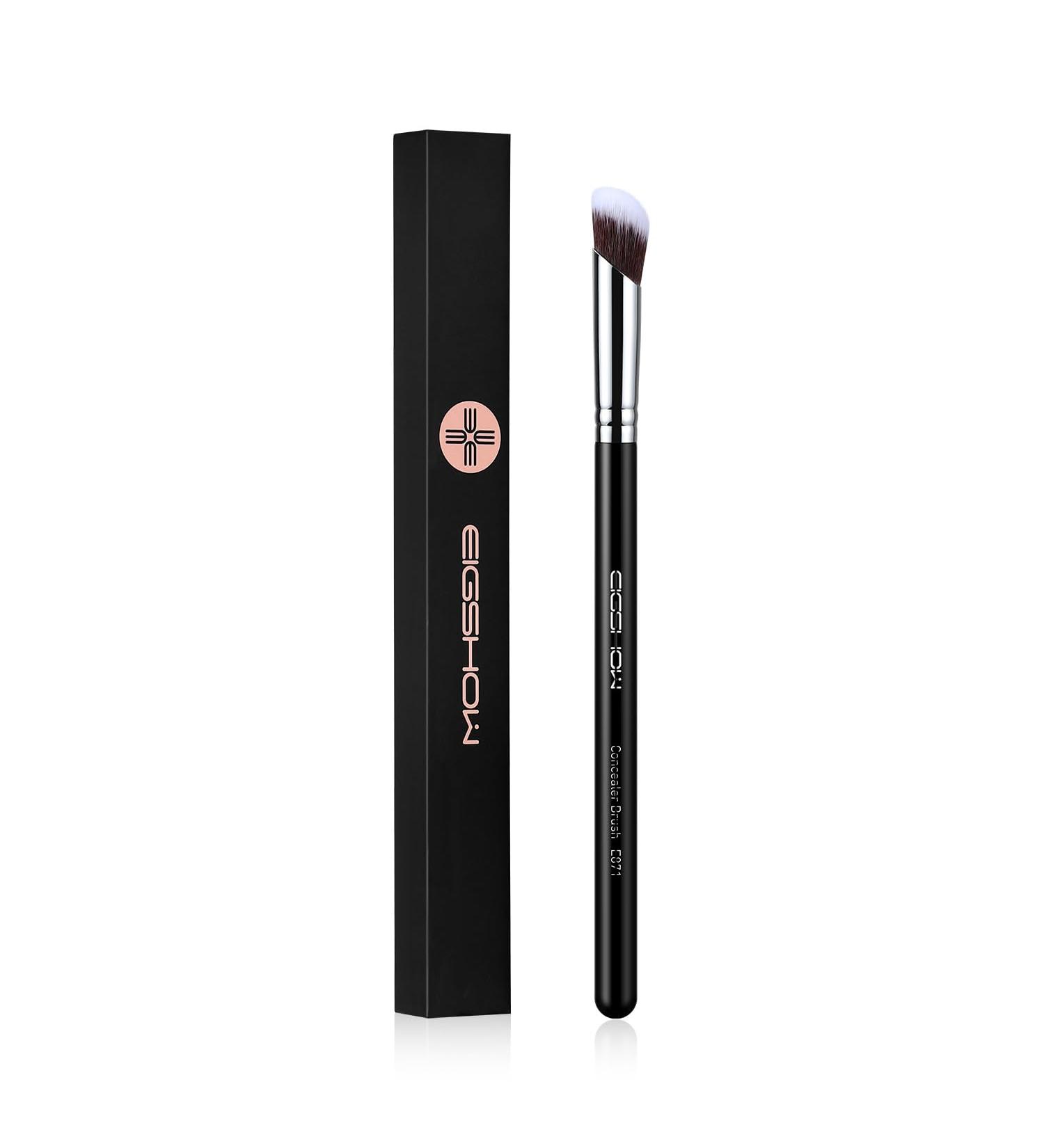 Concealer Brush for Flawless Makeup | Under Eye & Nose Contour Brush (Black E871) - Perfect for Cream & Liquid Foundation - Buy Online on SooperMarket.com