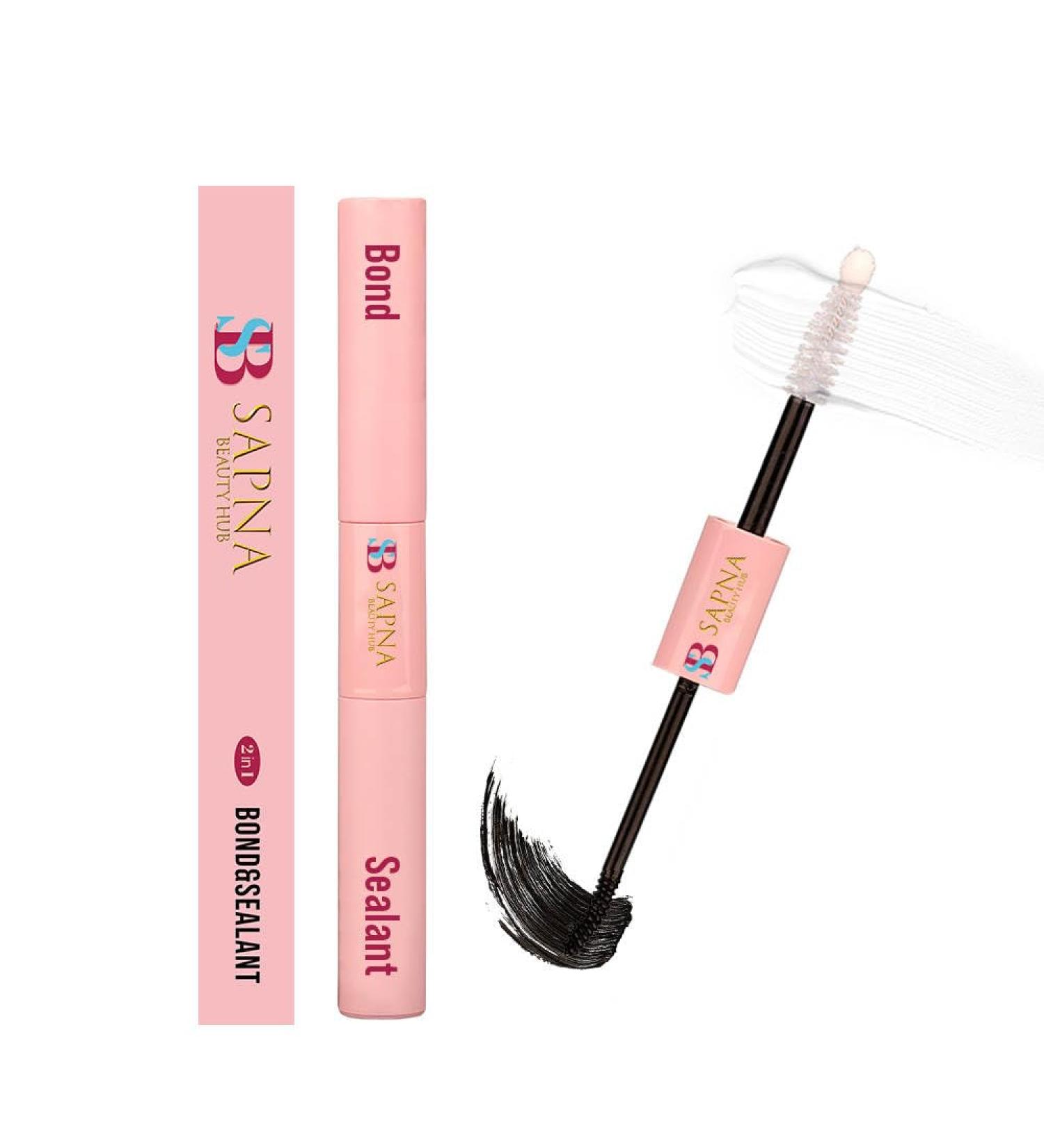 Sapna Beauty Lash Bond and Seal 10ml - 2-in-1 Cluster Lash Glue for Eyelash Extensions | Long-Lasting Waterproof Formula | Self Application at Home | 72+ Hours Retention - Buy Online on SooperMarket.com
