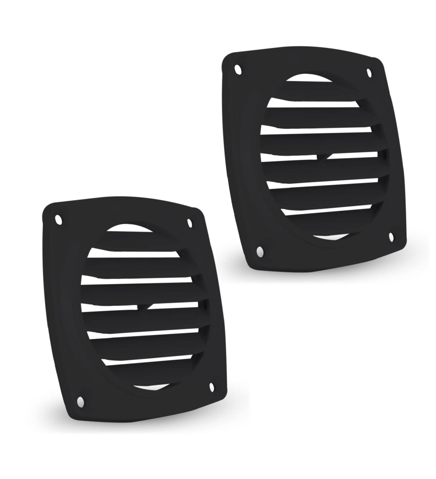Five Oceans Air Louvered Flush Thru Vent 3 White/Black - Pack of 2 - Buy Online on SooperMarket.com