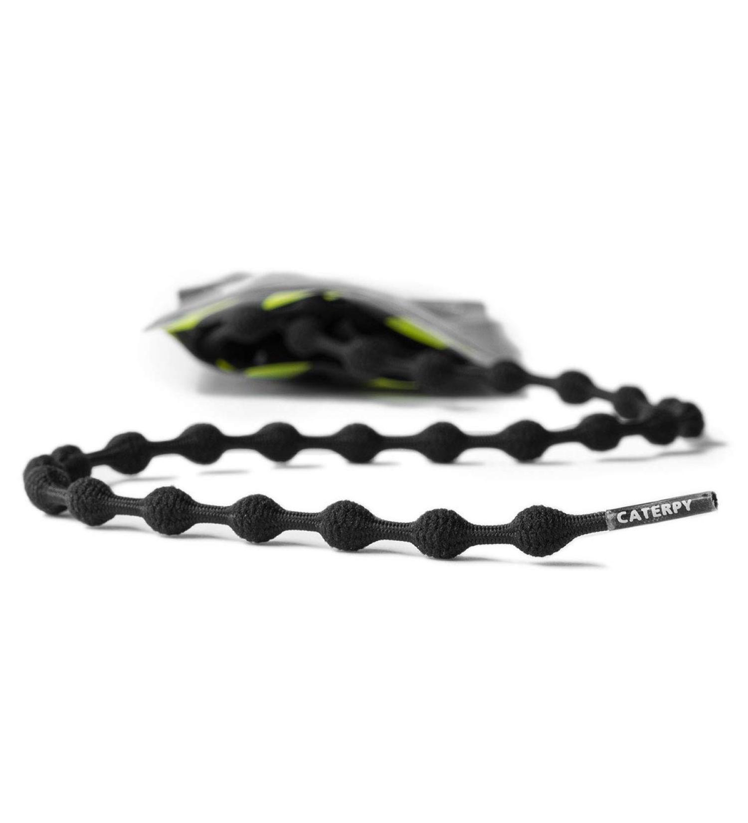 Caterpy Run No Tie Shoelaces - Jaguar Black, 30in/75cm - Adults & Kids - Buy Online on SooperMarket.com