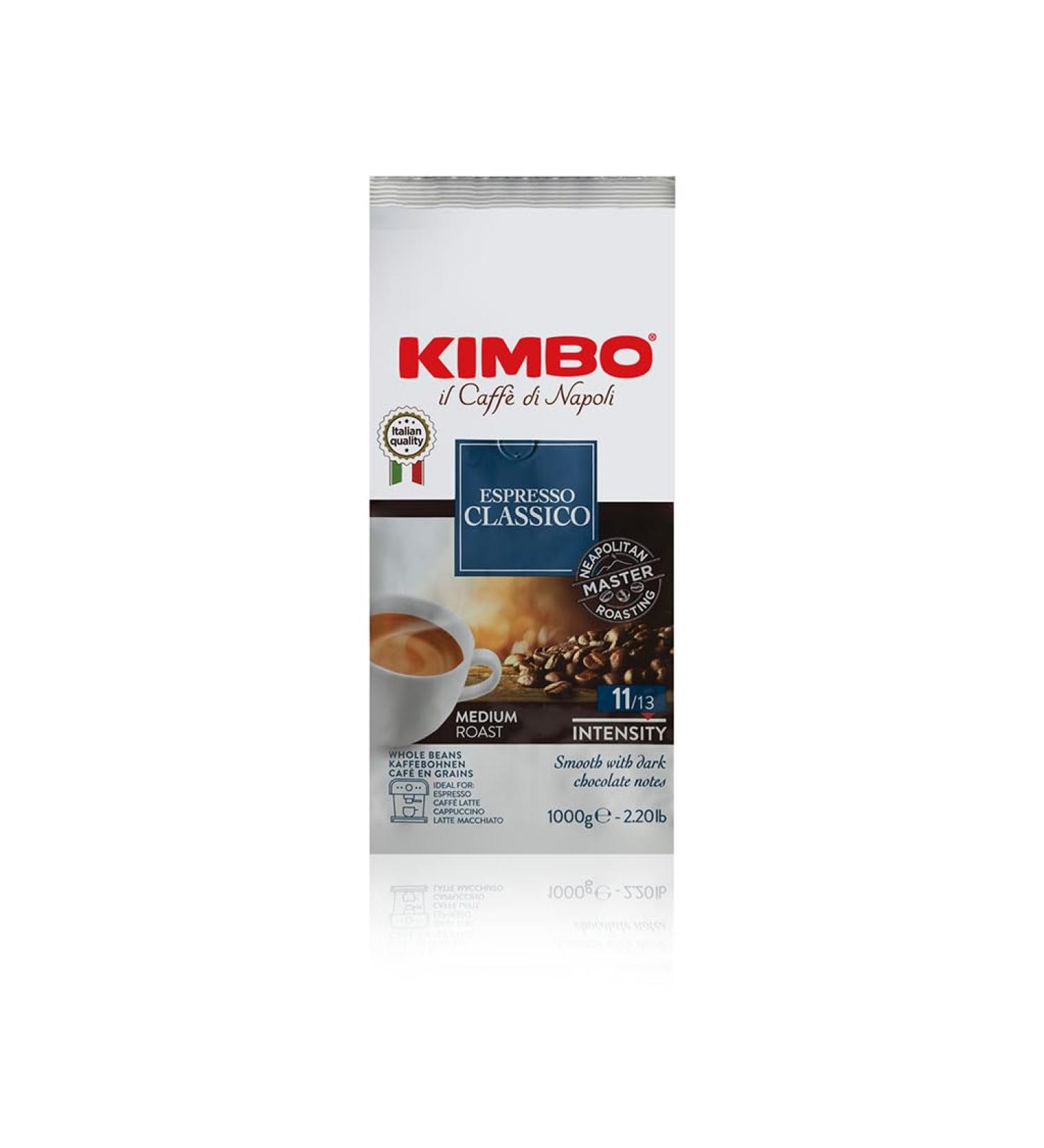 Buy Kimbo Espresso Classico Whole Coffee Beans 1kg - Medium Roast - International Shipping Available - Buy Online on SooperMarket.com