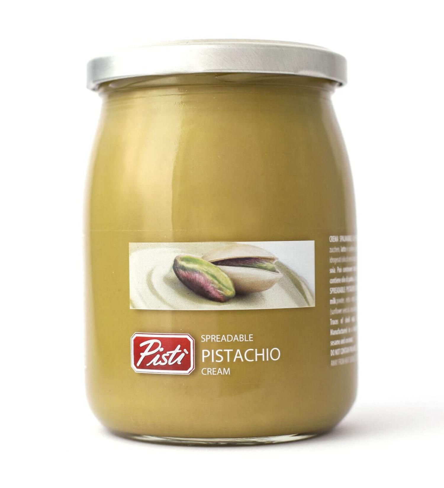 Pisti Cream of Pistachio from Sicily 21.2 Ounce (600g) | Authentic Artisanal Italian Nut Spread | Perfect for Bread and Biscuits - Buy Online on SooperMarket.com